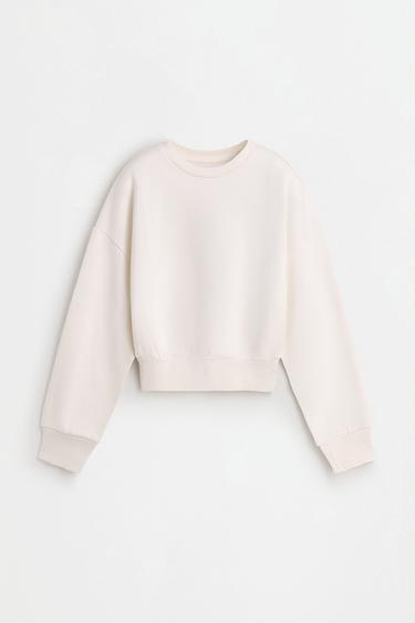 Gathered sweatshirt — ECRU 6