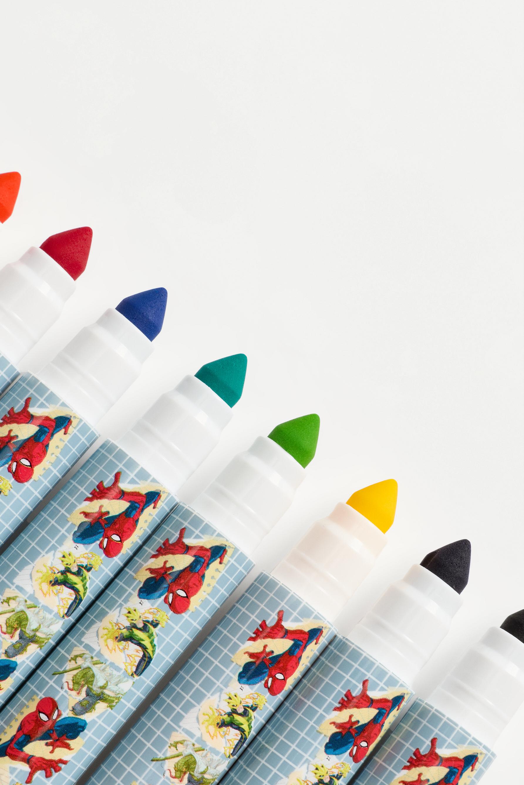 Spiderman ©Marvel Markers (Pack of 8) — RED