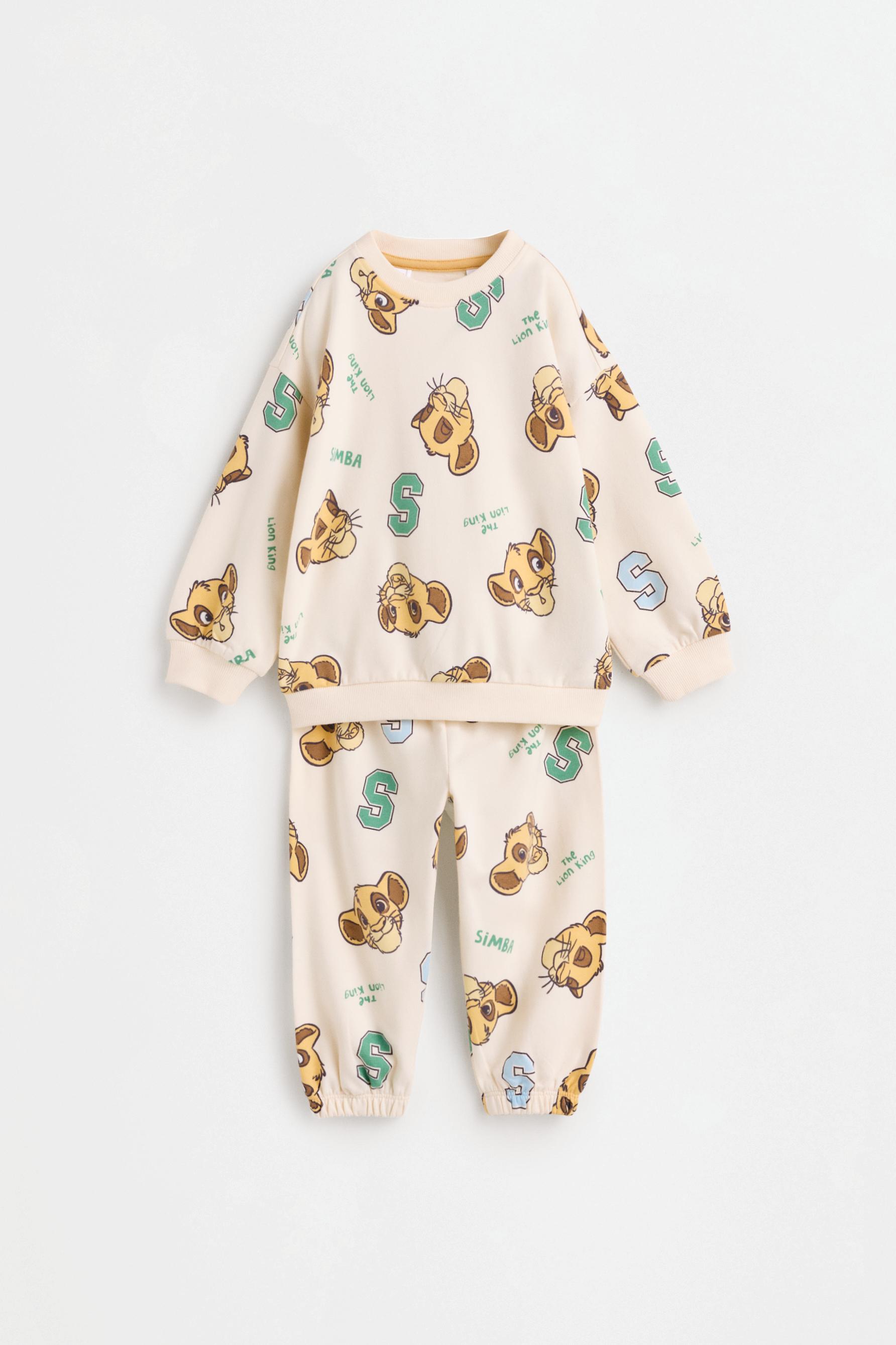 Simba ©Disney plush sweatshirt and trousers set — ECRU