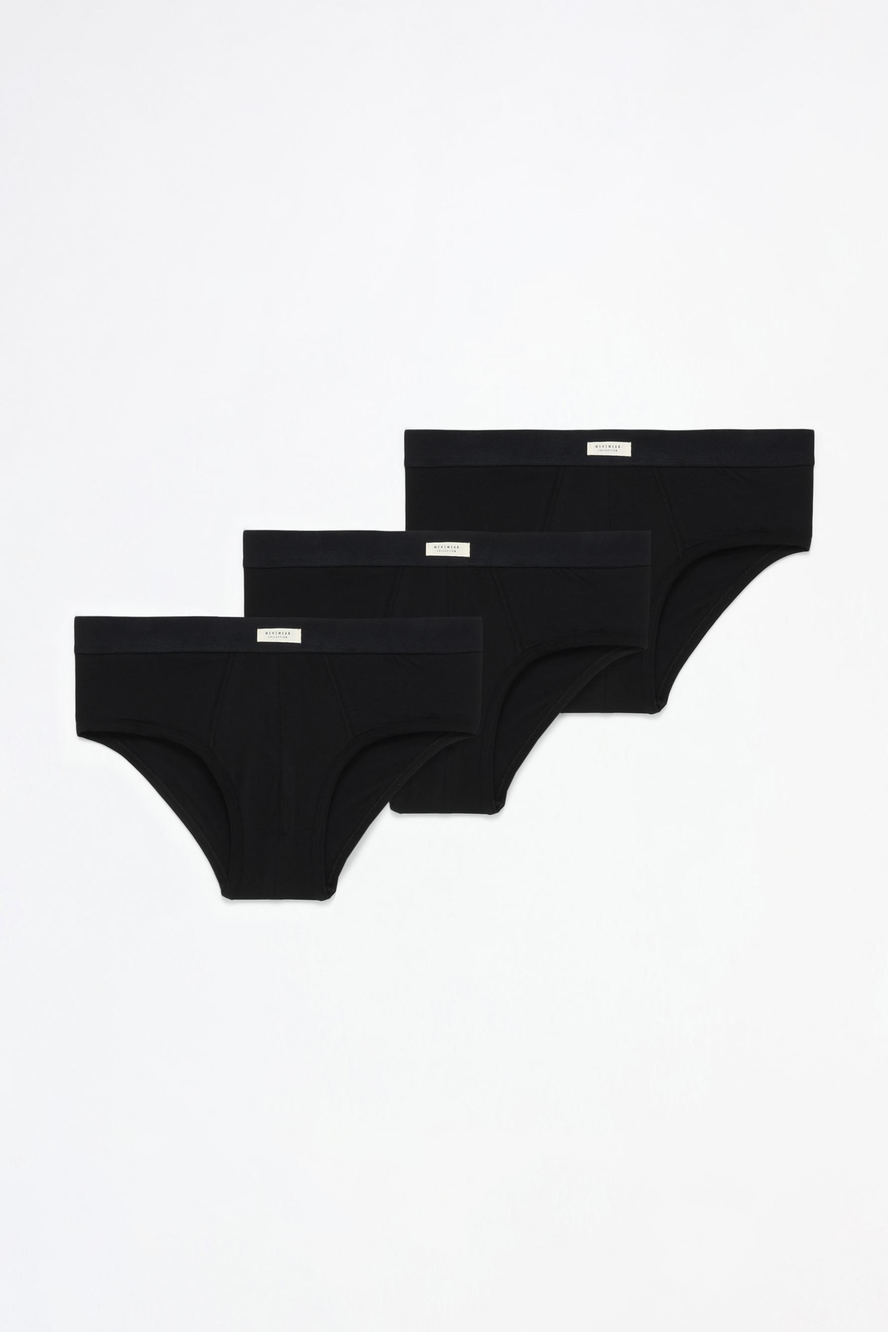 Briefs (3-Pack) — BLACK