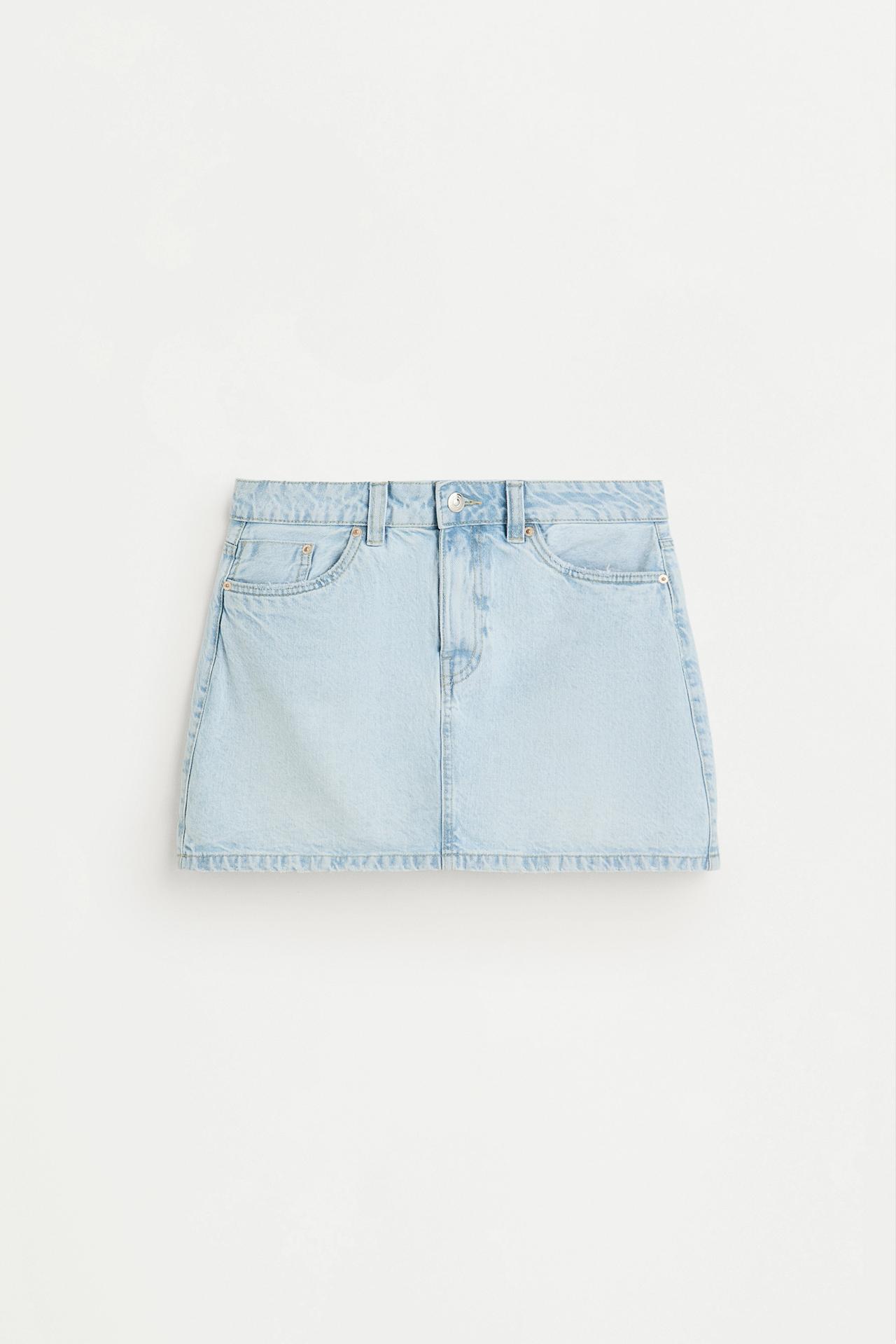 Basic denim skirt — PALE BLUE