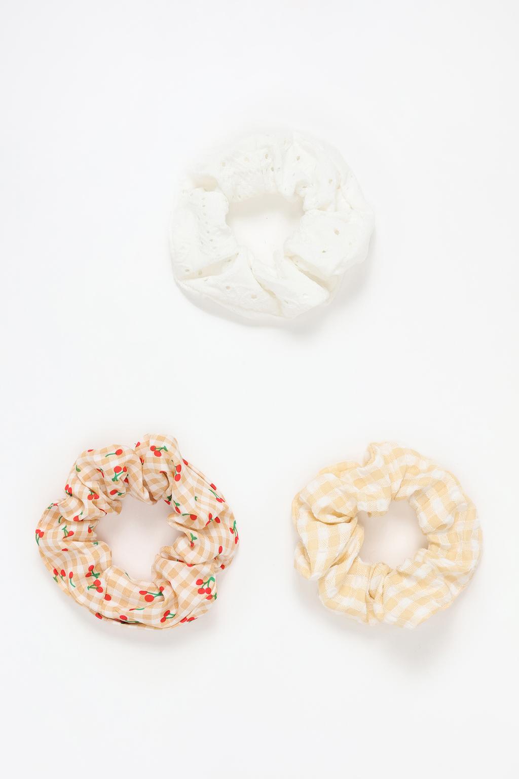 Pack 3 scrunchies combinados