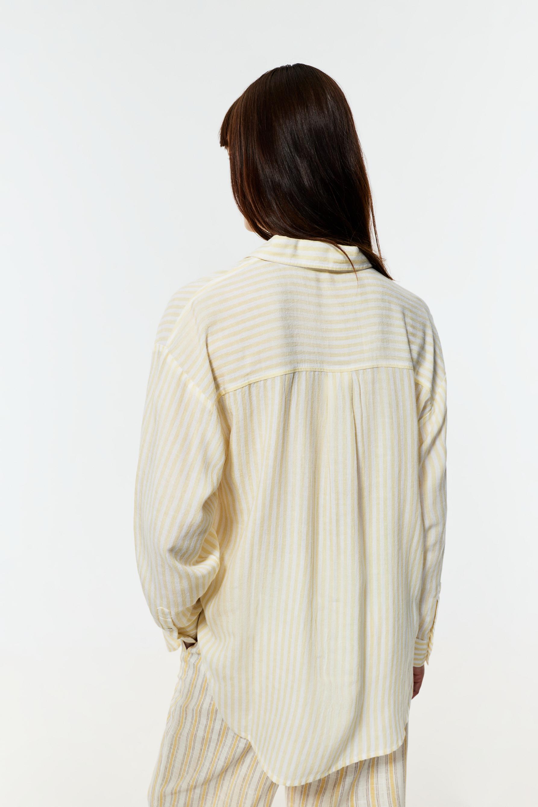 Oversize rustic shirt — YELLOW
