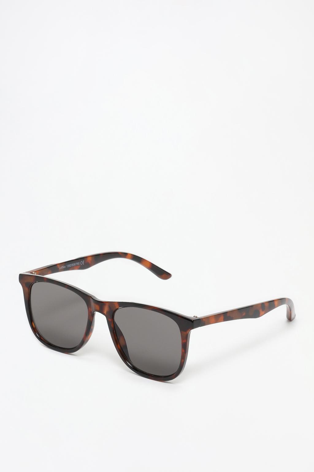 Square tortoiseshell-effect sunglasses