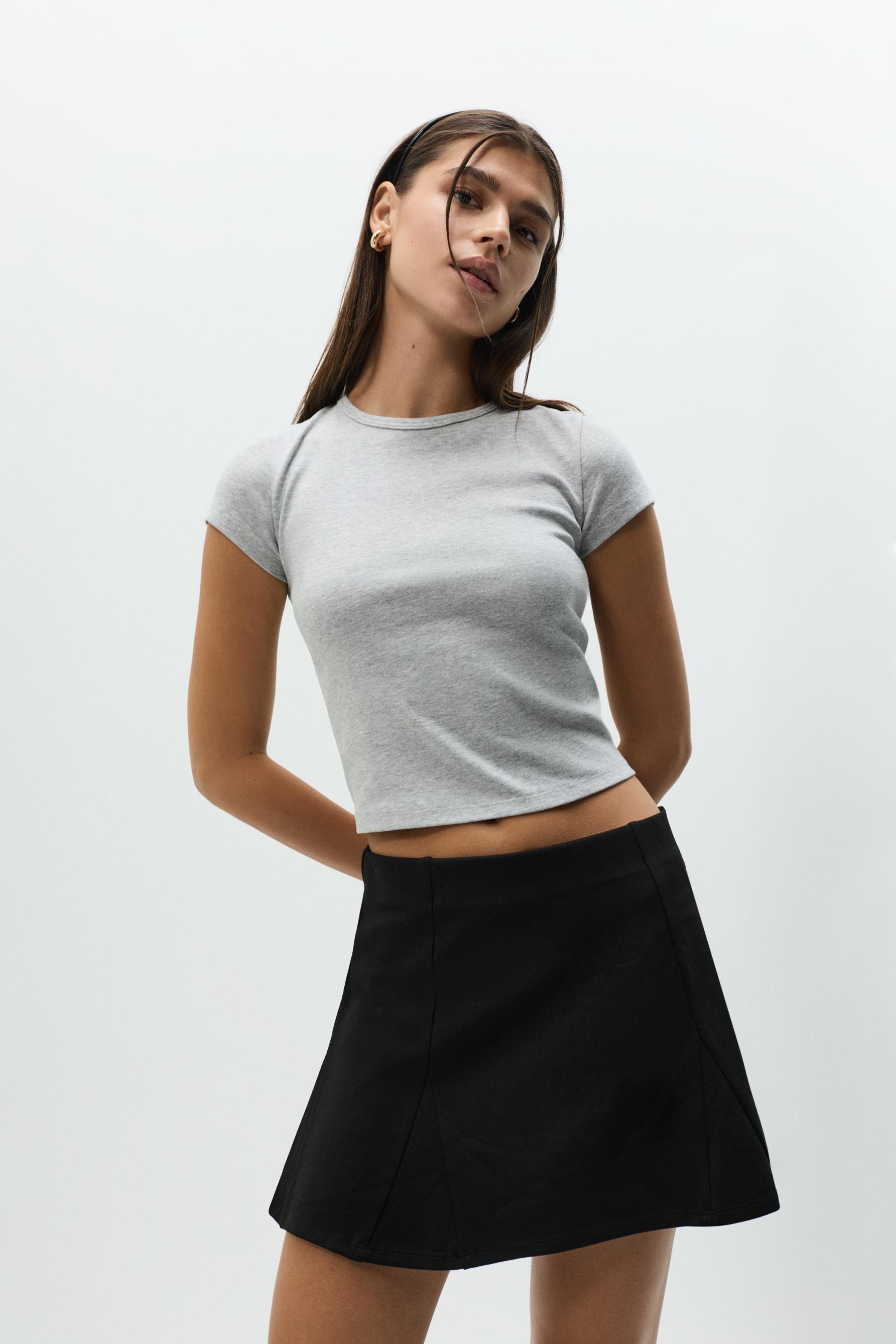 Basic T-shirt — GREY MARL