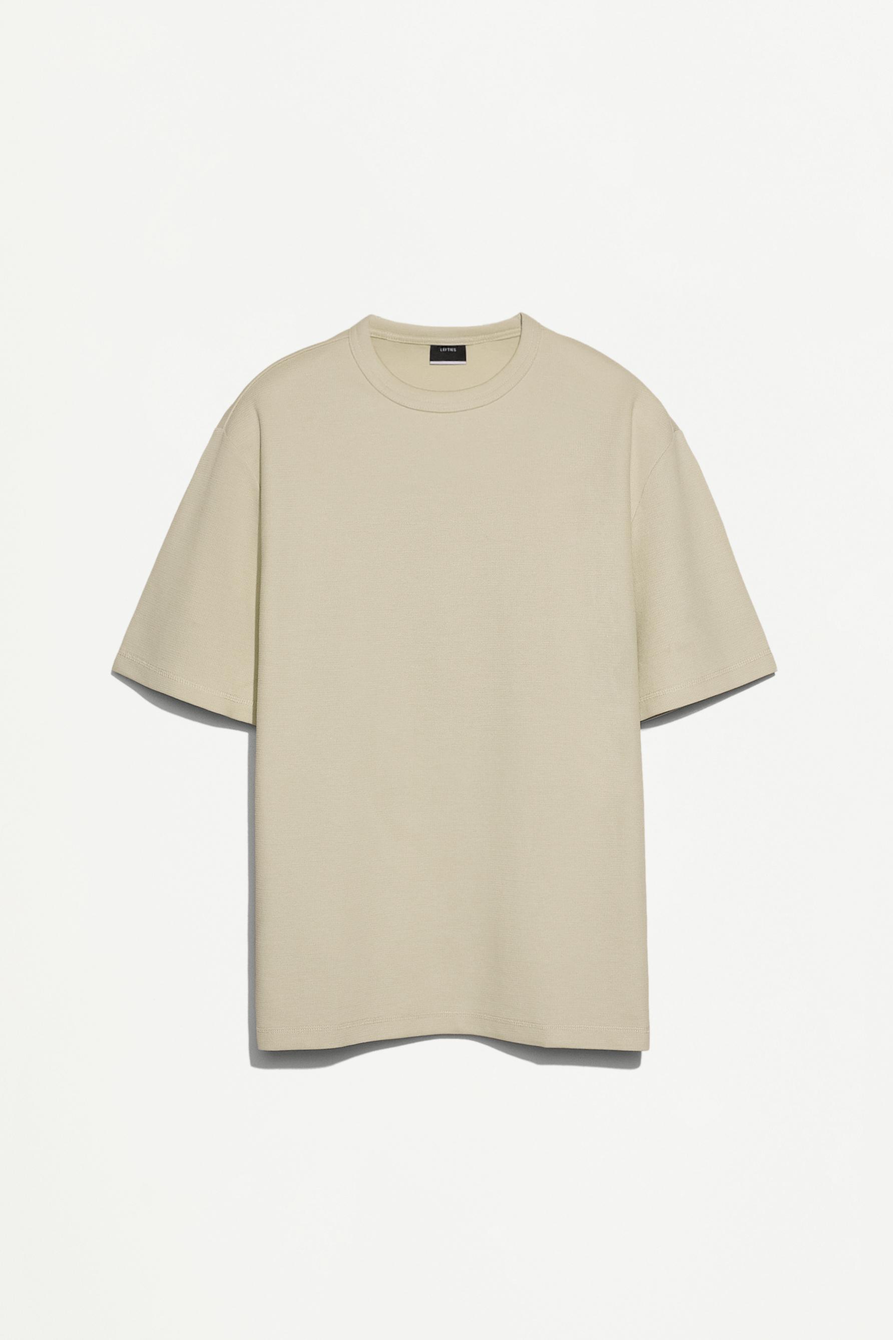Textured T-shirt — APPLE GREEN