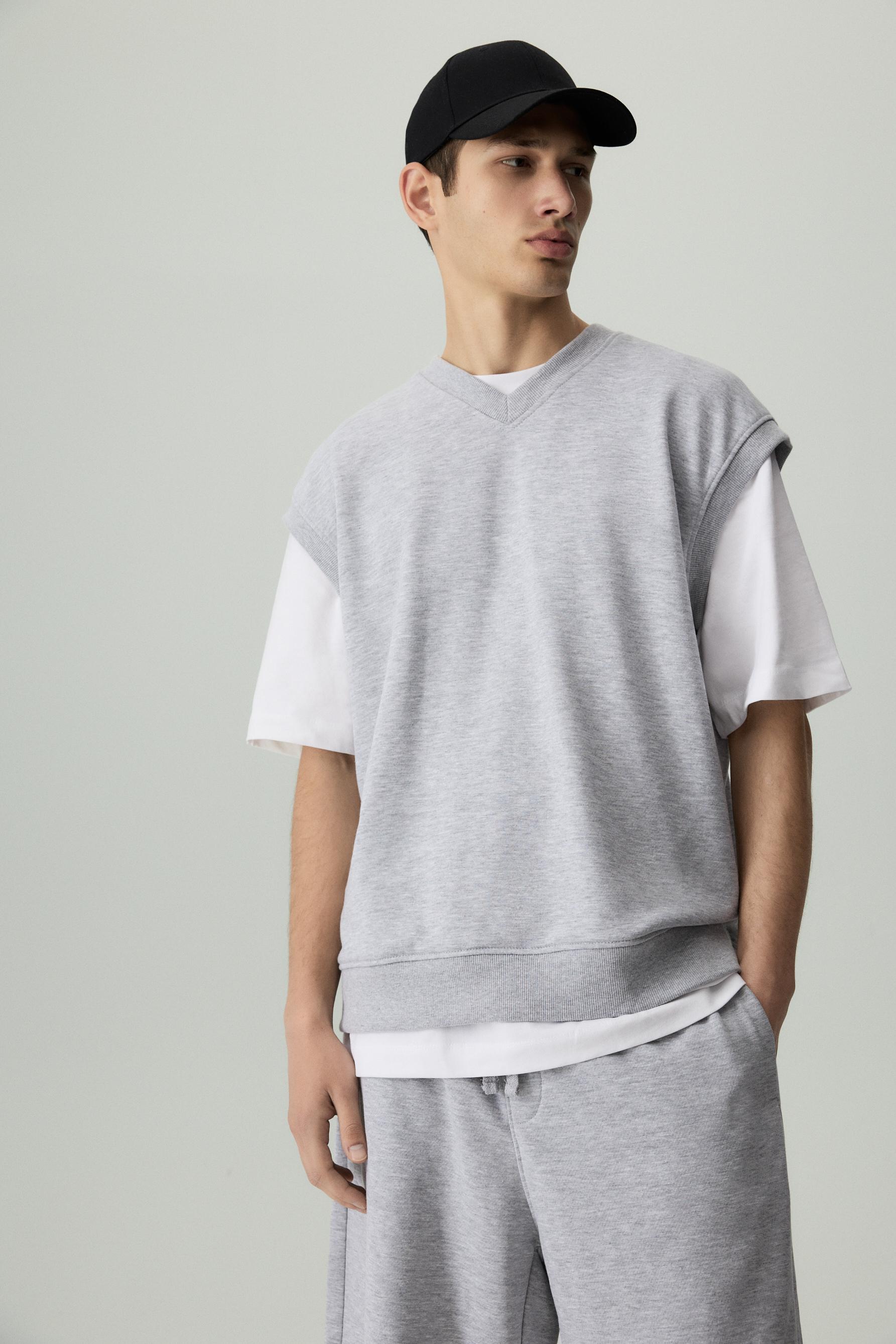 Chaleco chándal cuello pico