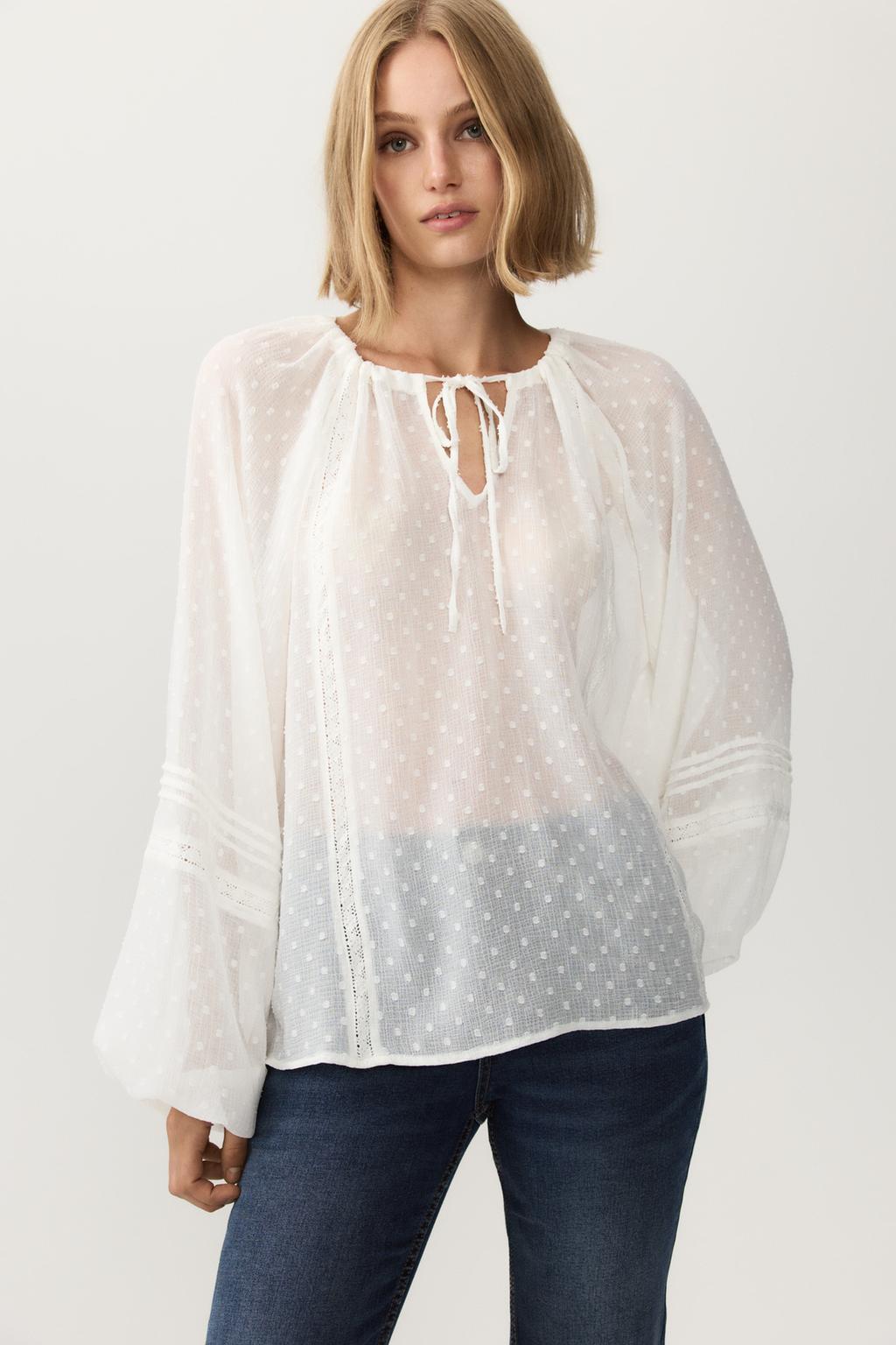 Blusa plumeti encaje