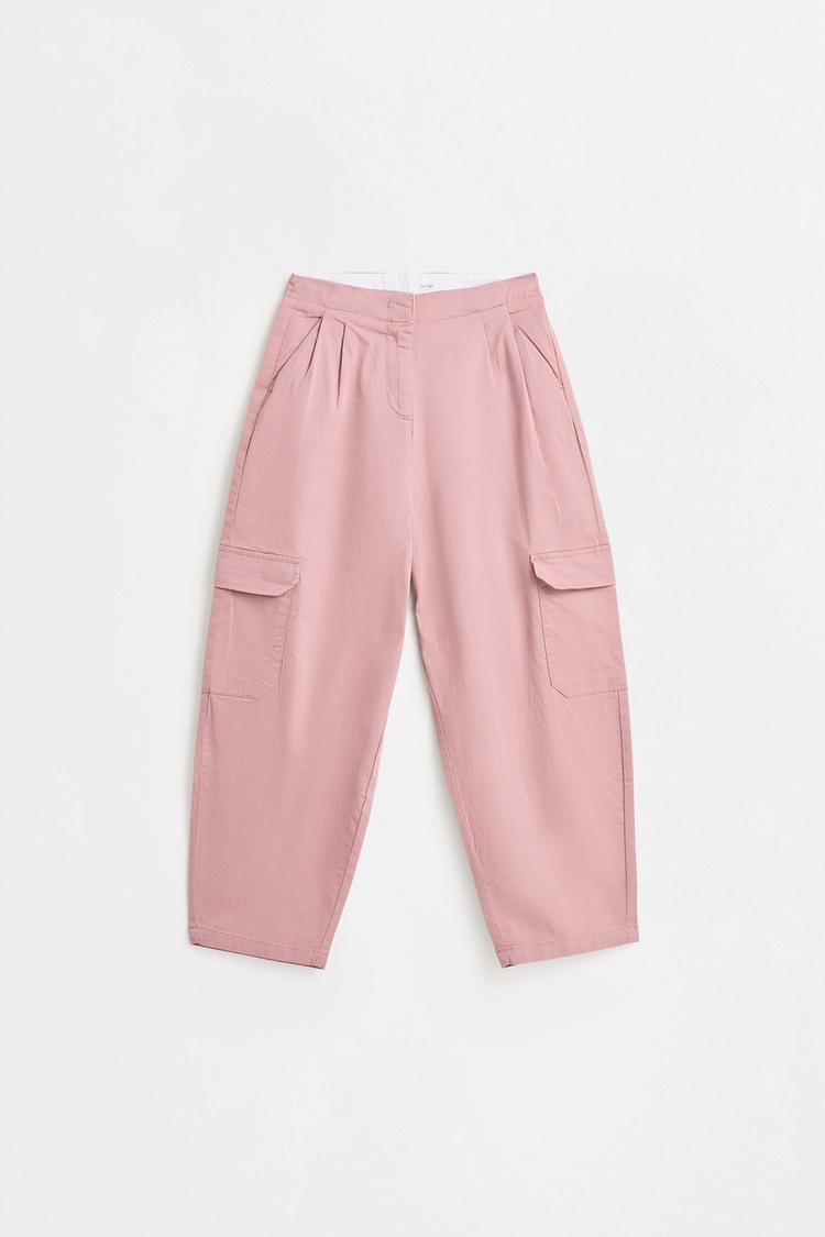 Cargo barrel trousers — PINK