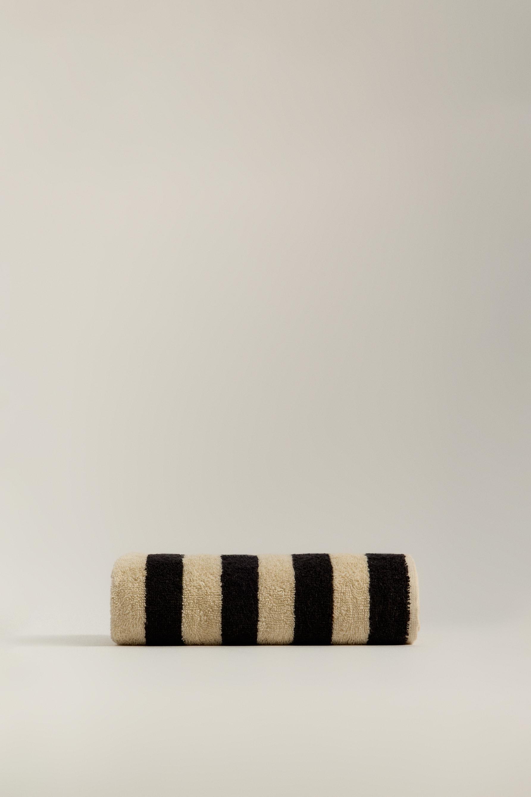 Toalla de manos rayas 500 g/m²