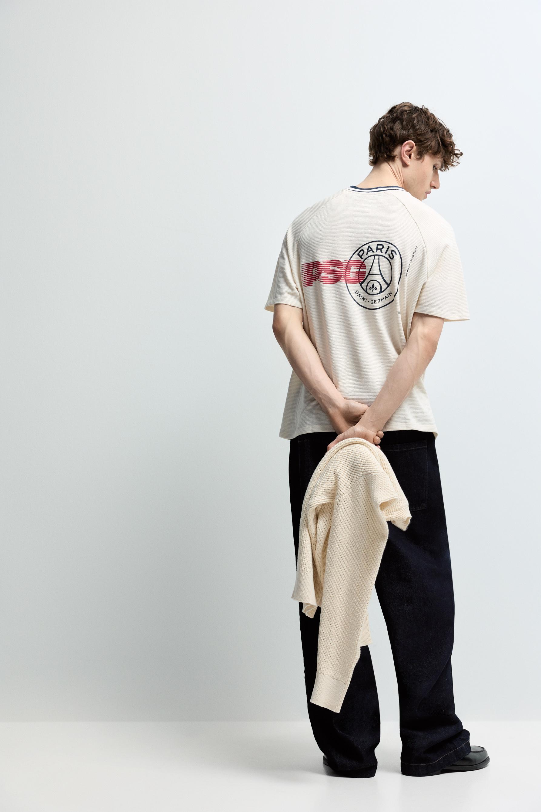 Paris Saint-Germain x Lefties textured T-shirt — BUTTER