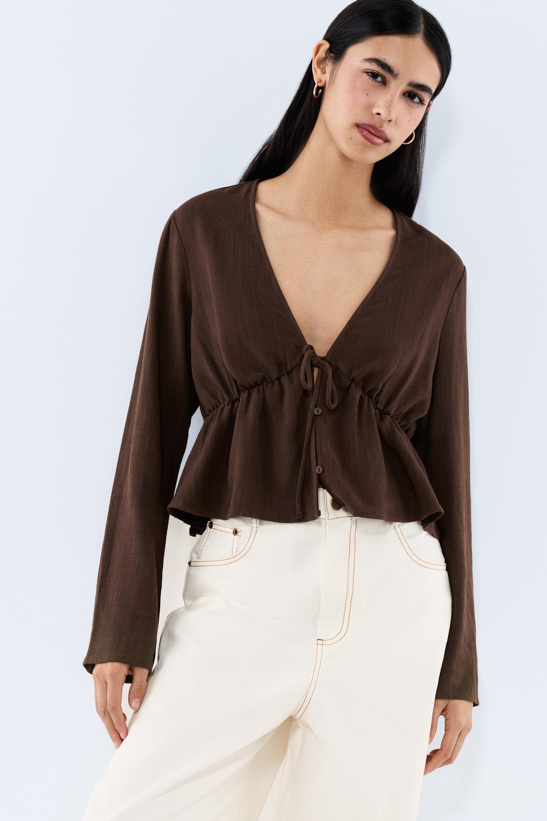 Camisa rústica lazada