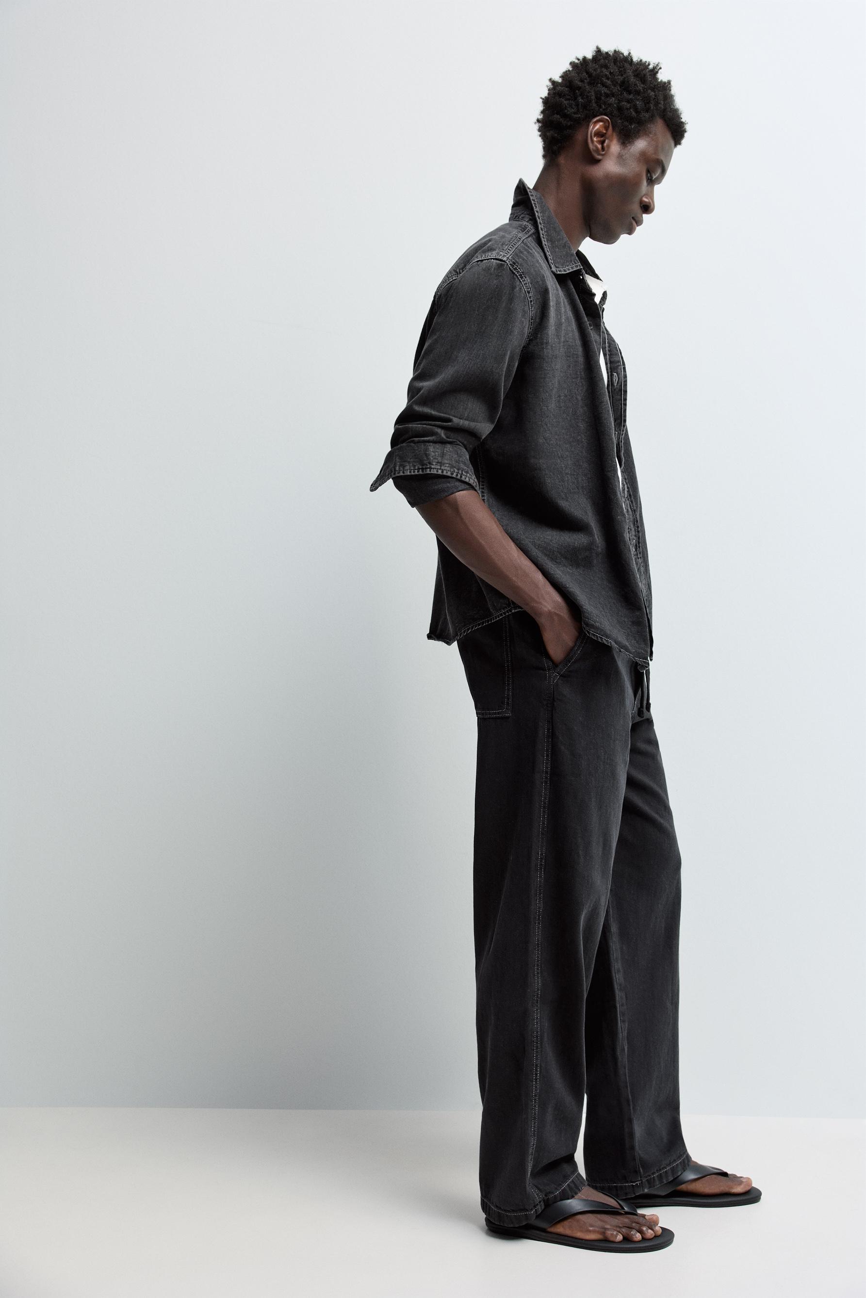 Baggy jogger jeans — BLACK