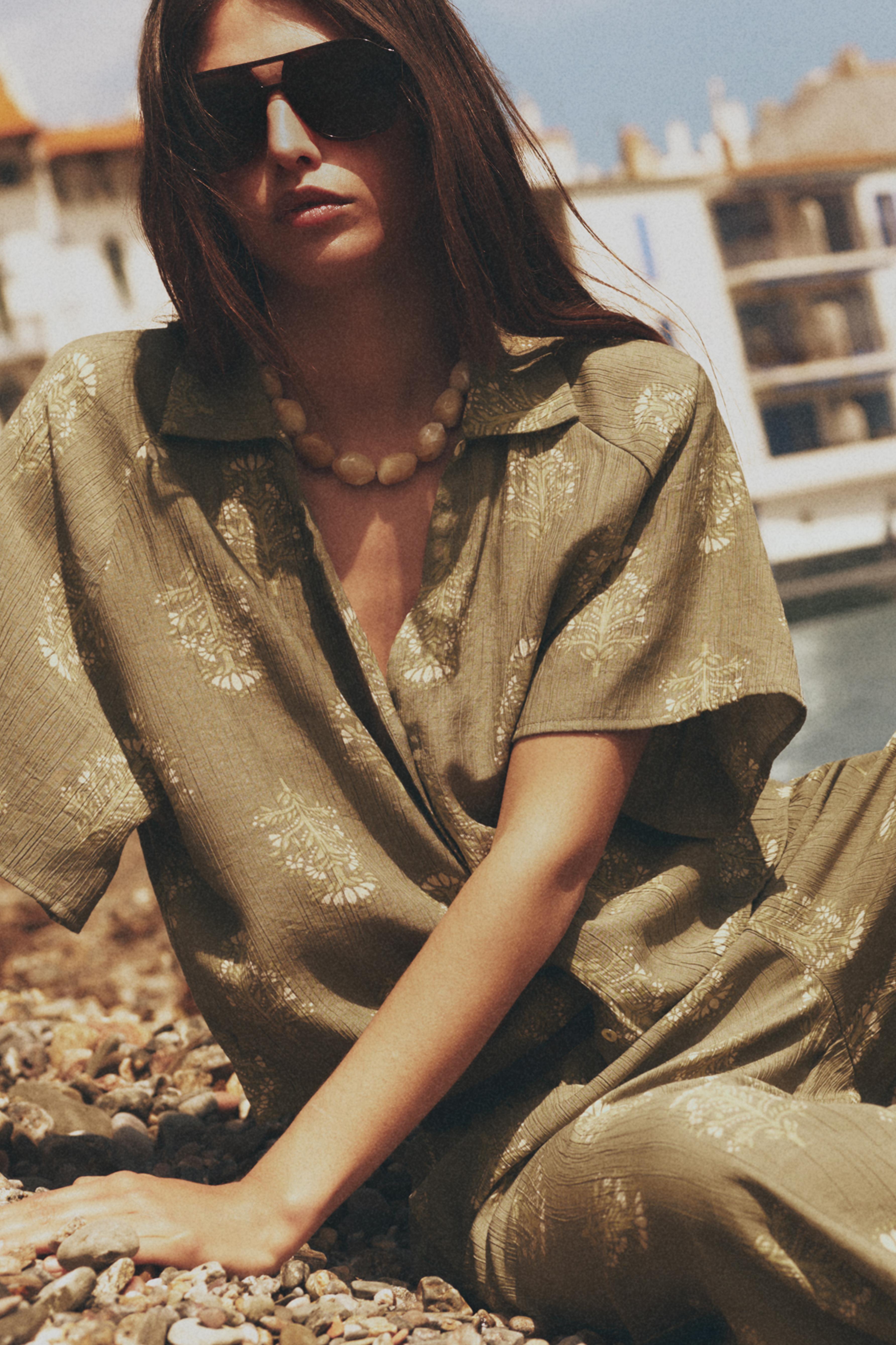 Texture shirt — MEDIUM GREEN
