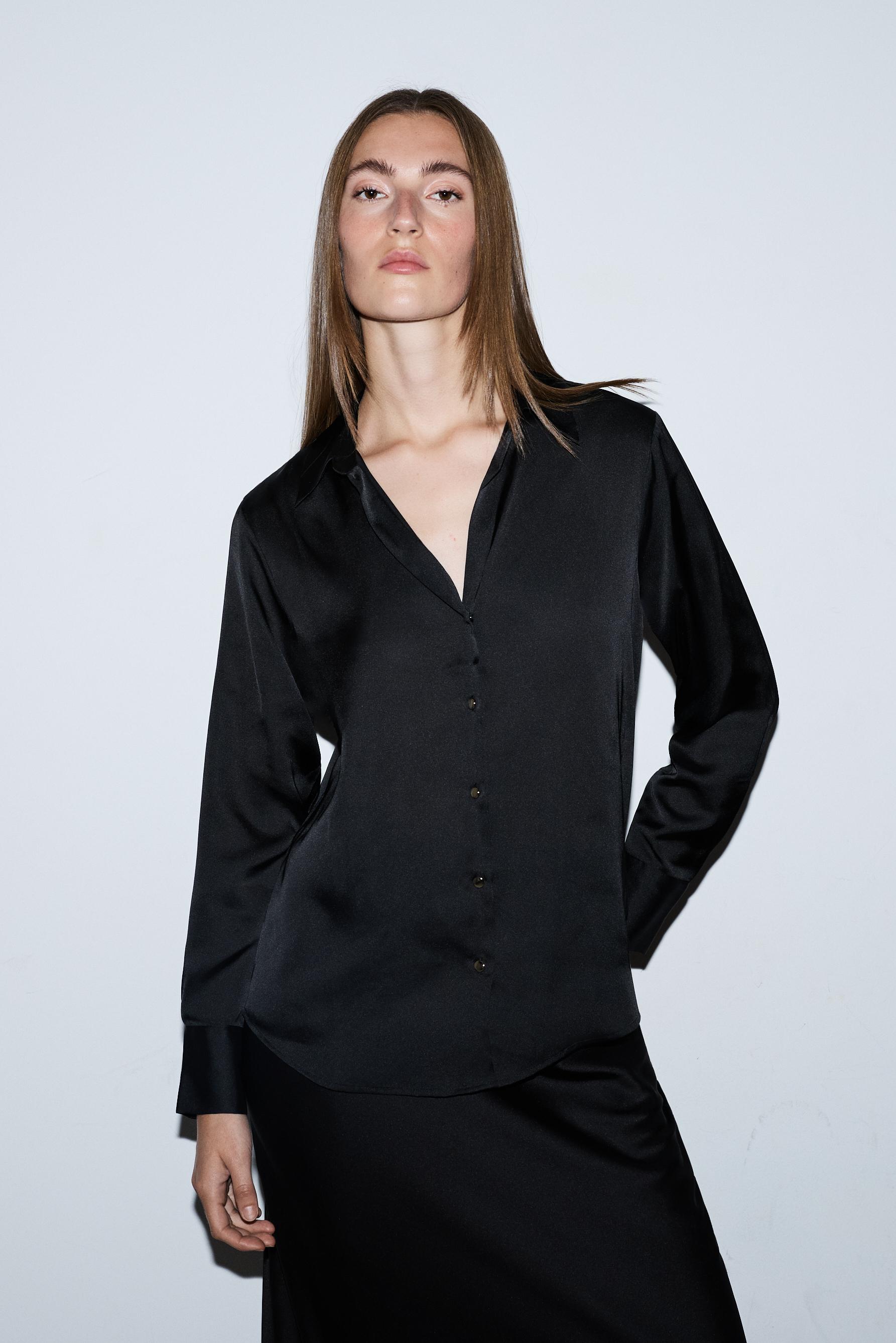 Camisa satinada
