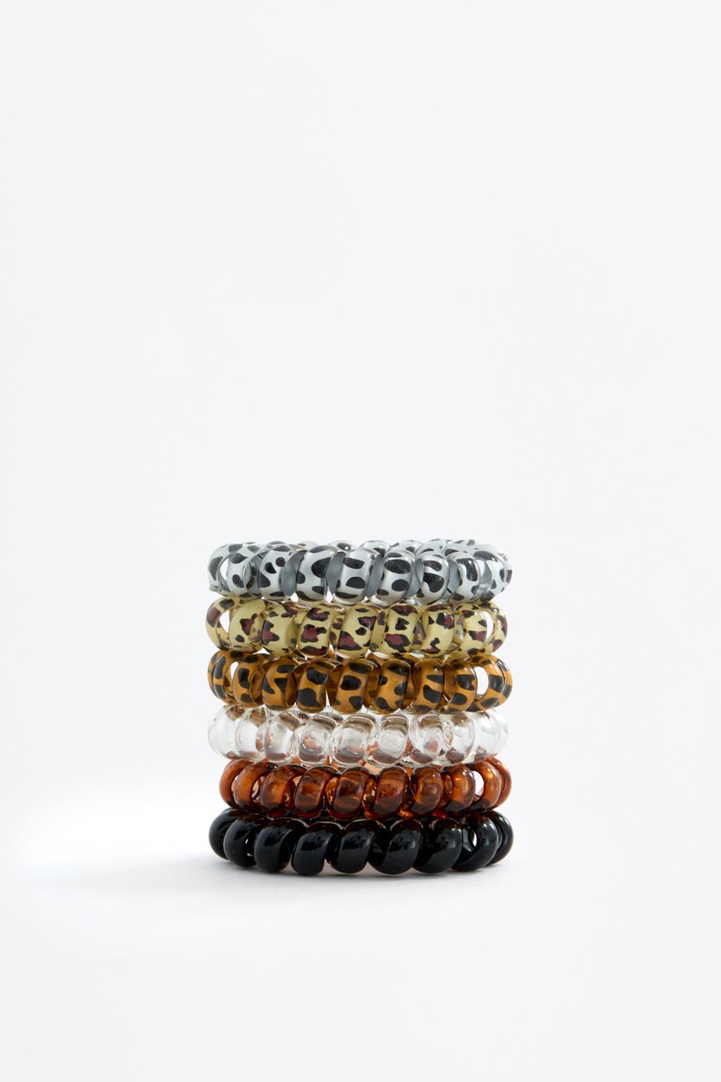 Pack of 6 spiral scrunchies