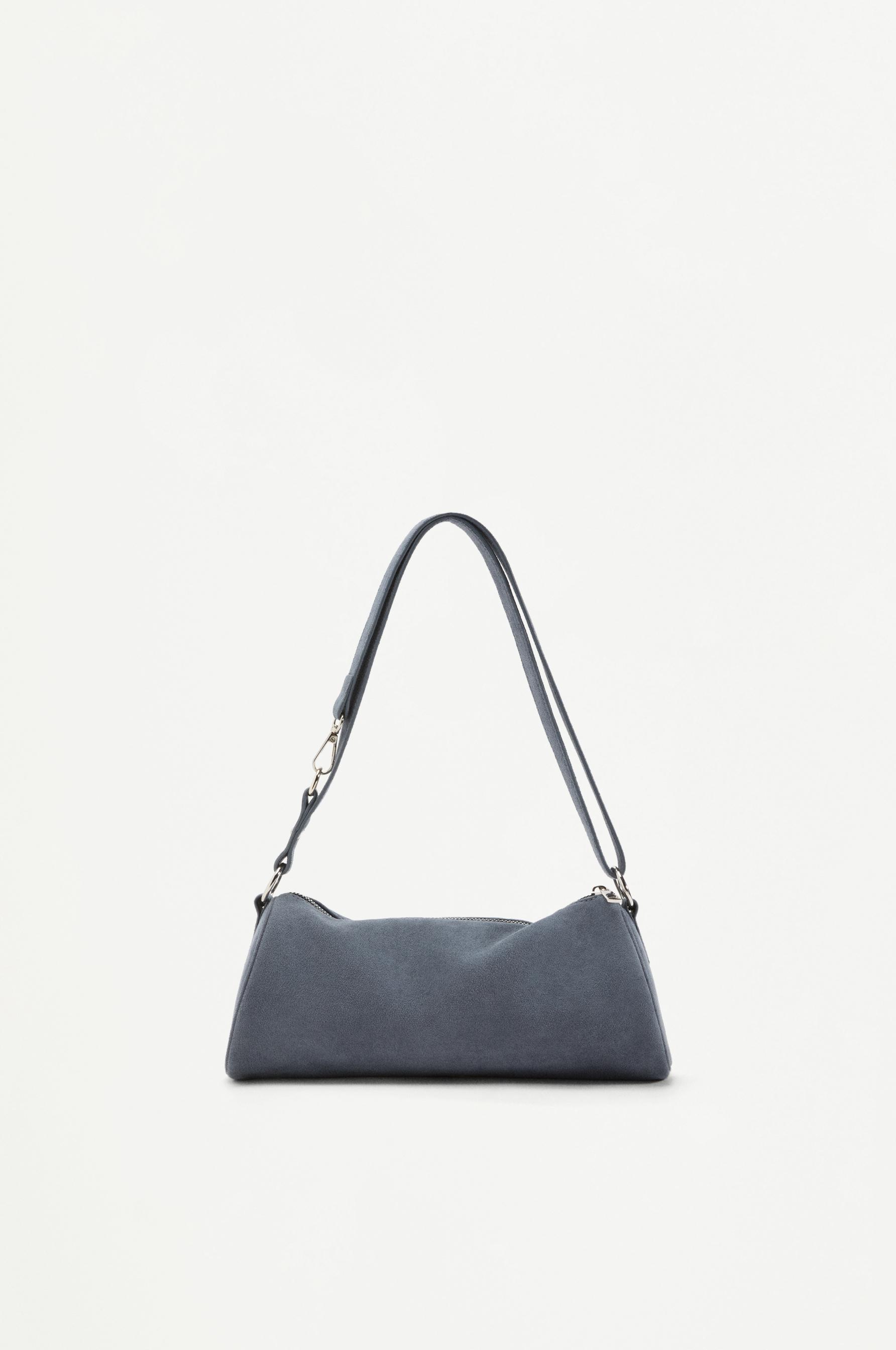 Faux suede multi-way bag — BLUE