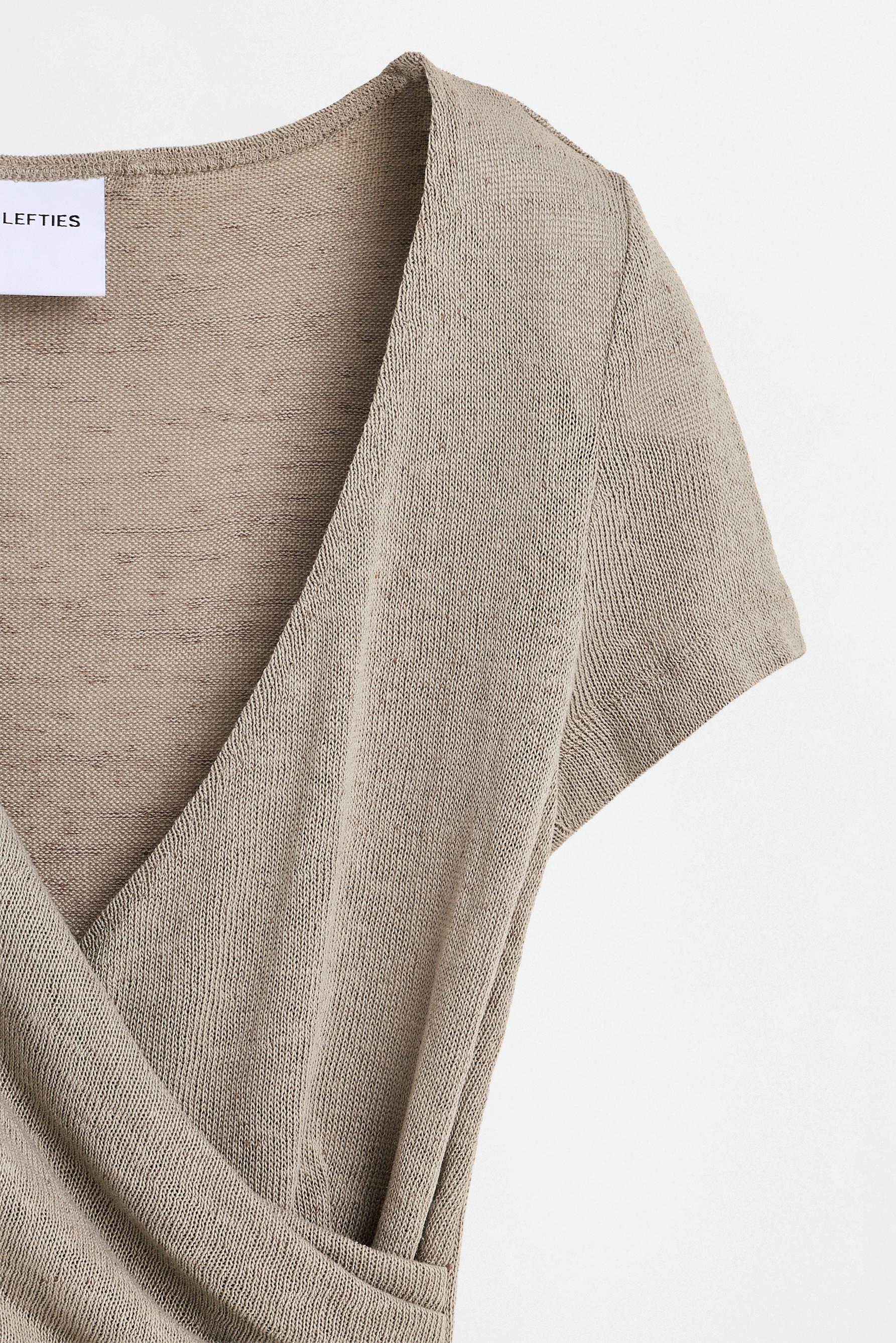 Ruched top — PALE KHAKI