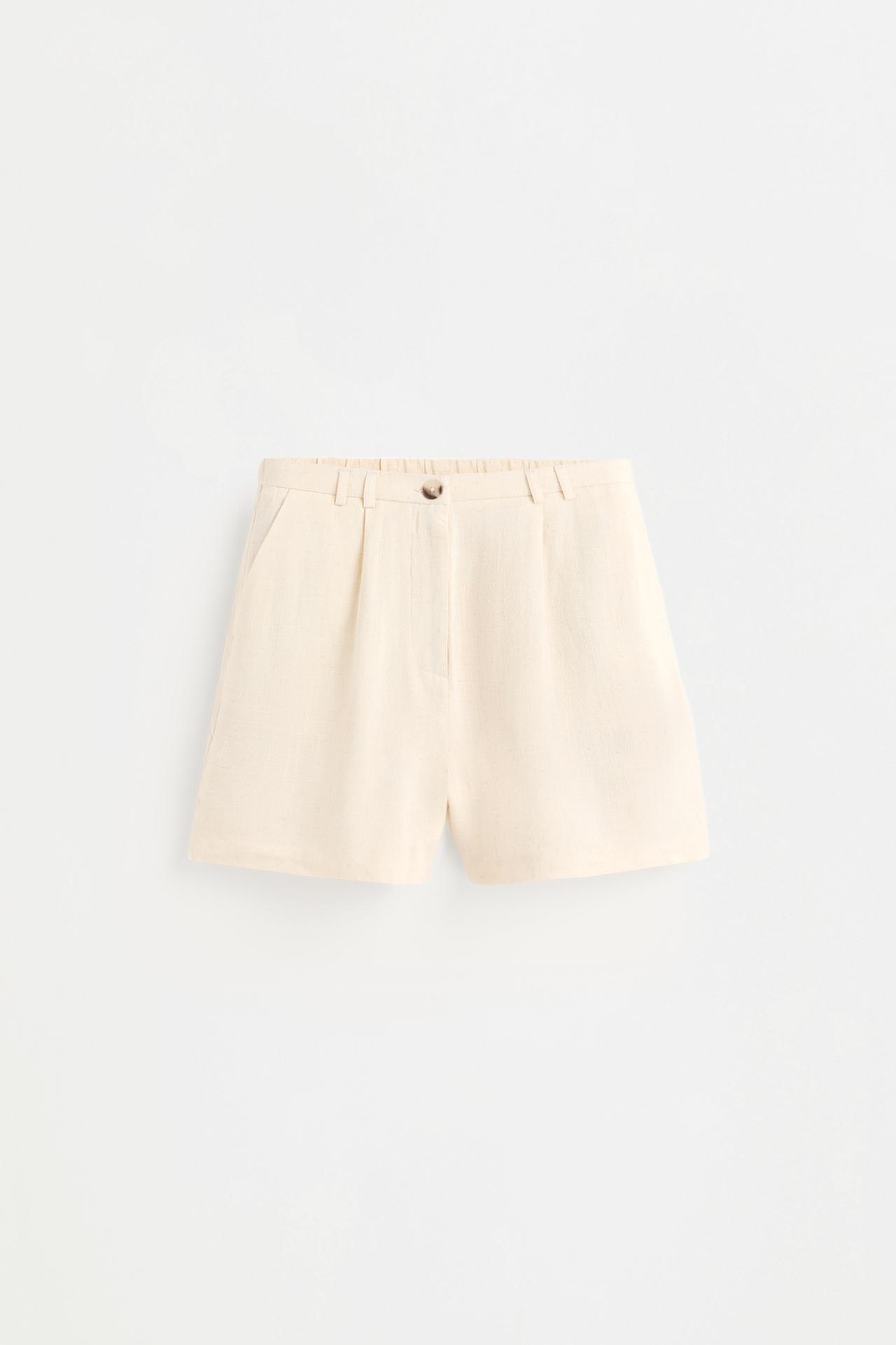 Rustic Bermuda shorts — BEIGE