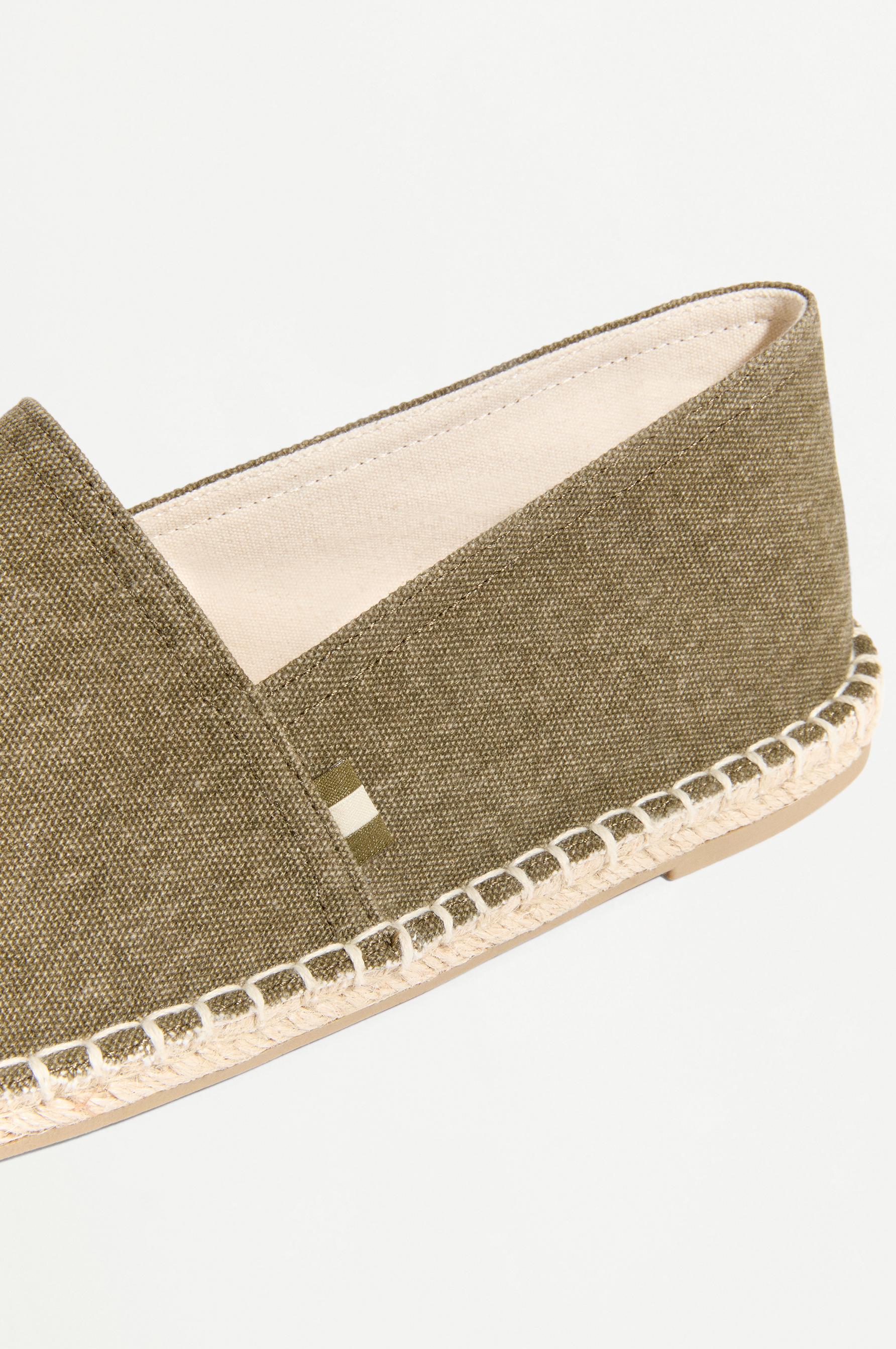 Jute-effect espadrilles — KHAKI