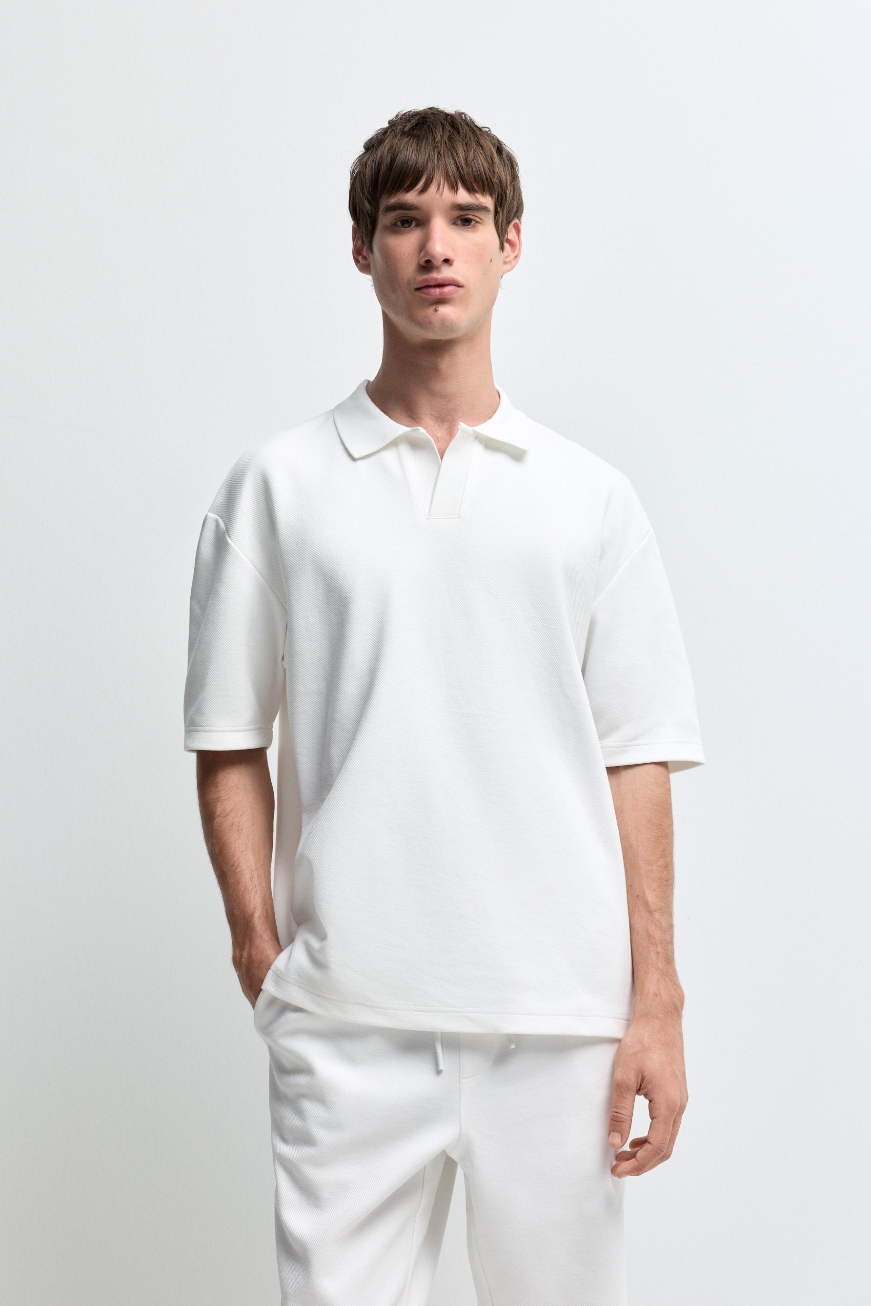 Dokulu polo yaka t-shirt - Topuklu Ayakkabı - AYAKKABI - Kadın