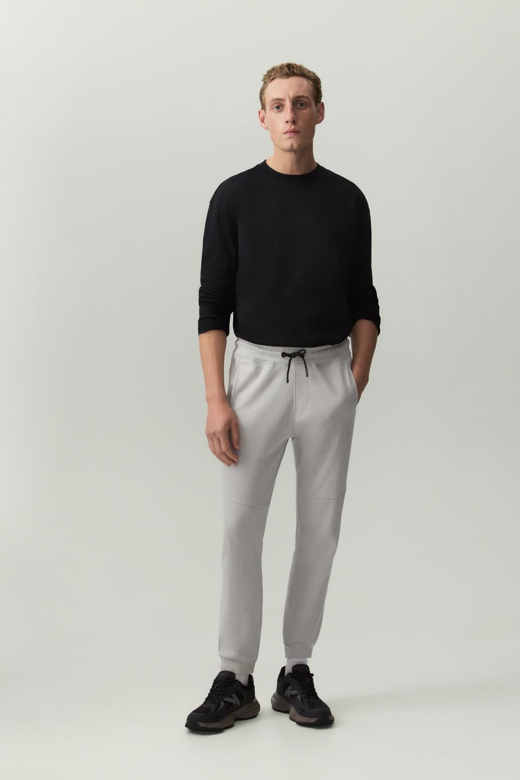 Interlock biker trousers