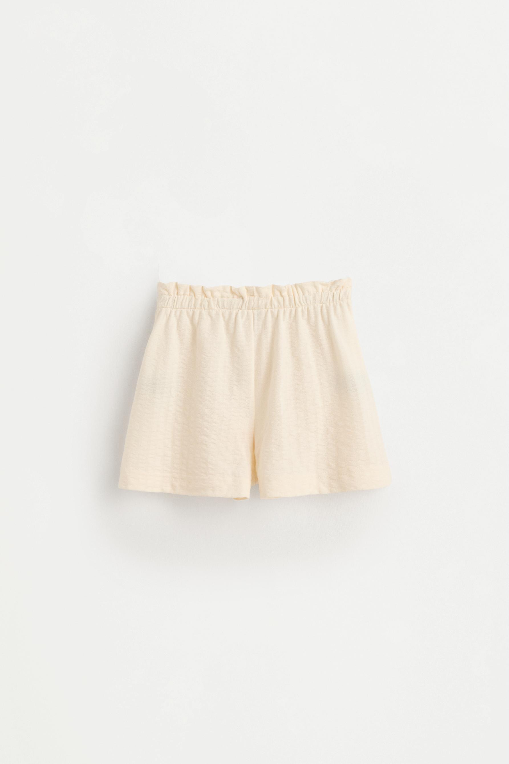Bias cut shorts — ECRU