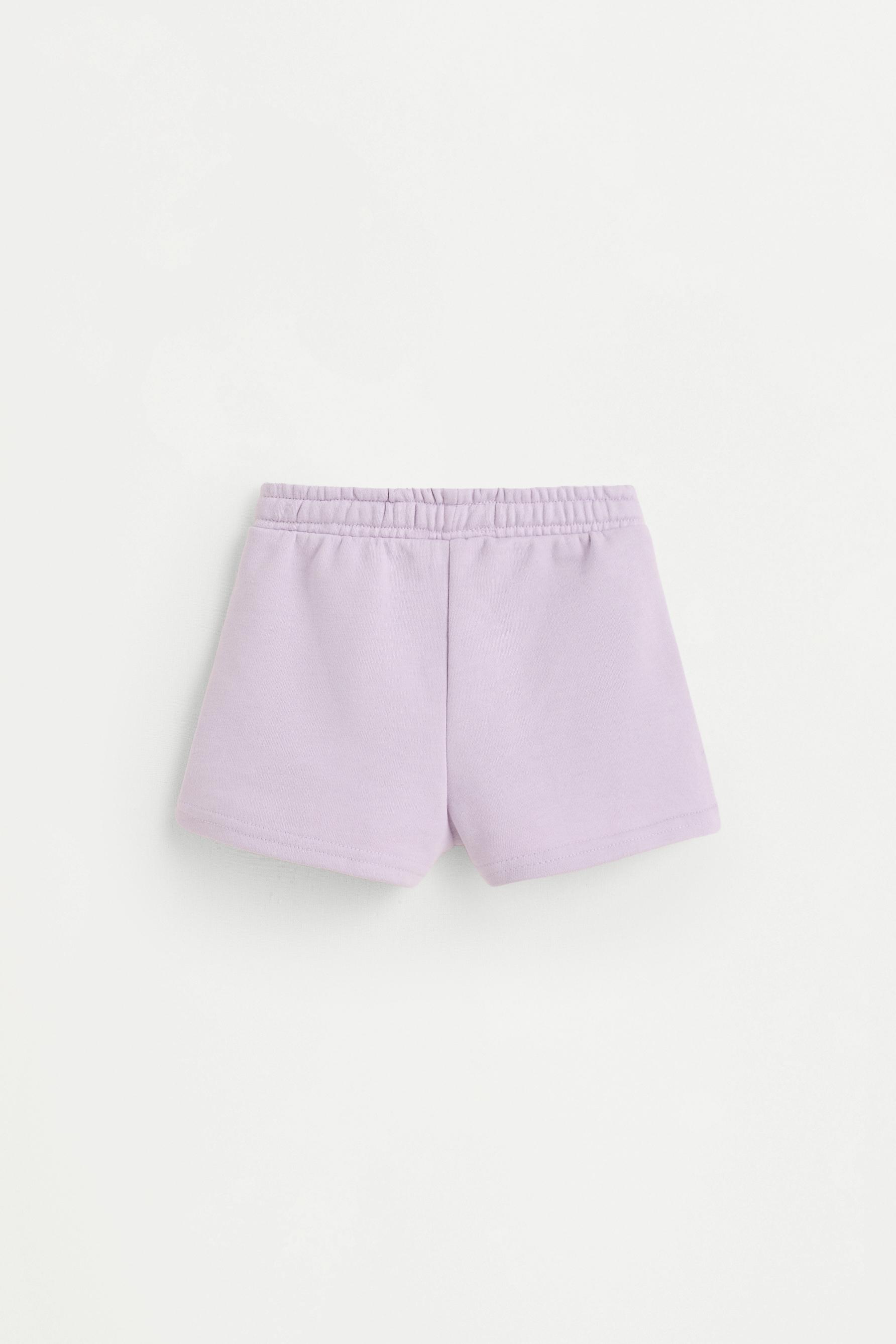 Patch shorts — LILAC (alternate view)