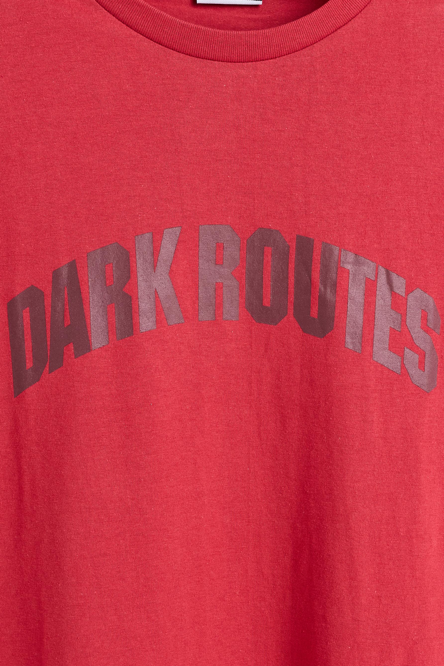 Slogan T-shirt — DARK PINK