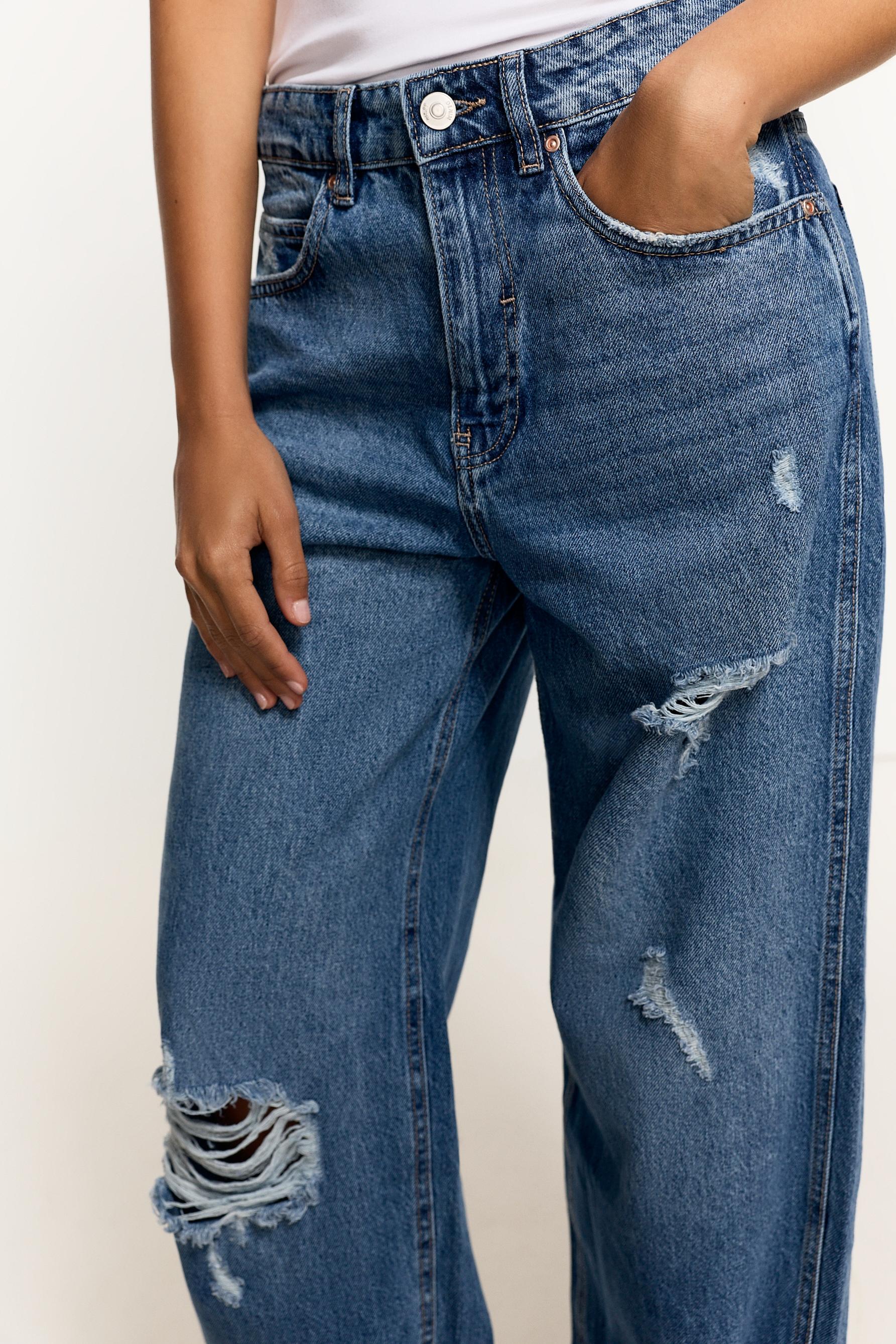 Distressed baggy jeans — INDIGO