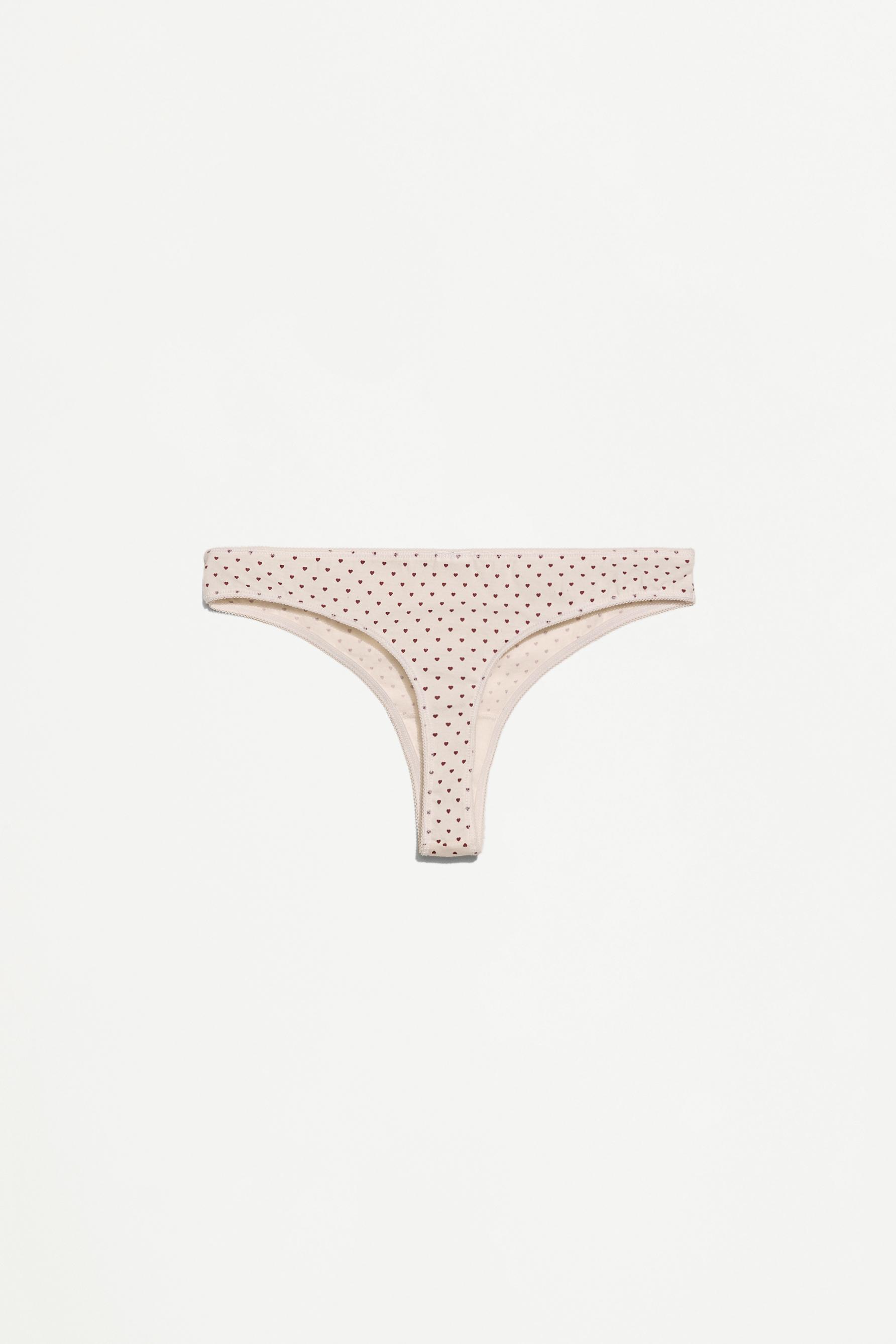 100% cotton thongs (3-Pack) — VARIOUS