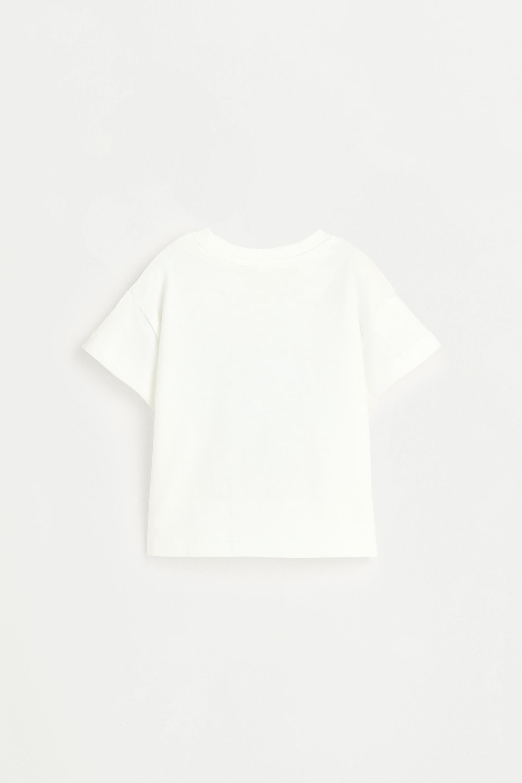 Printed T-shirt and cycling leggings set — WHITE