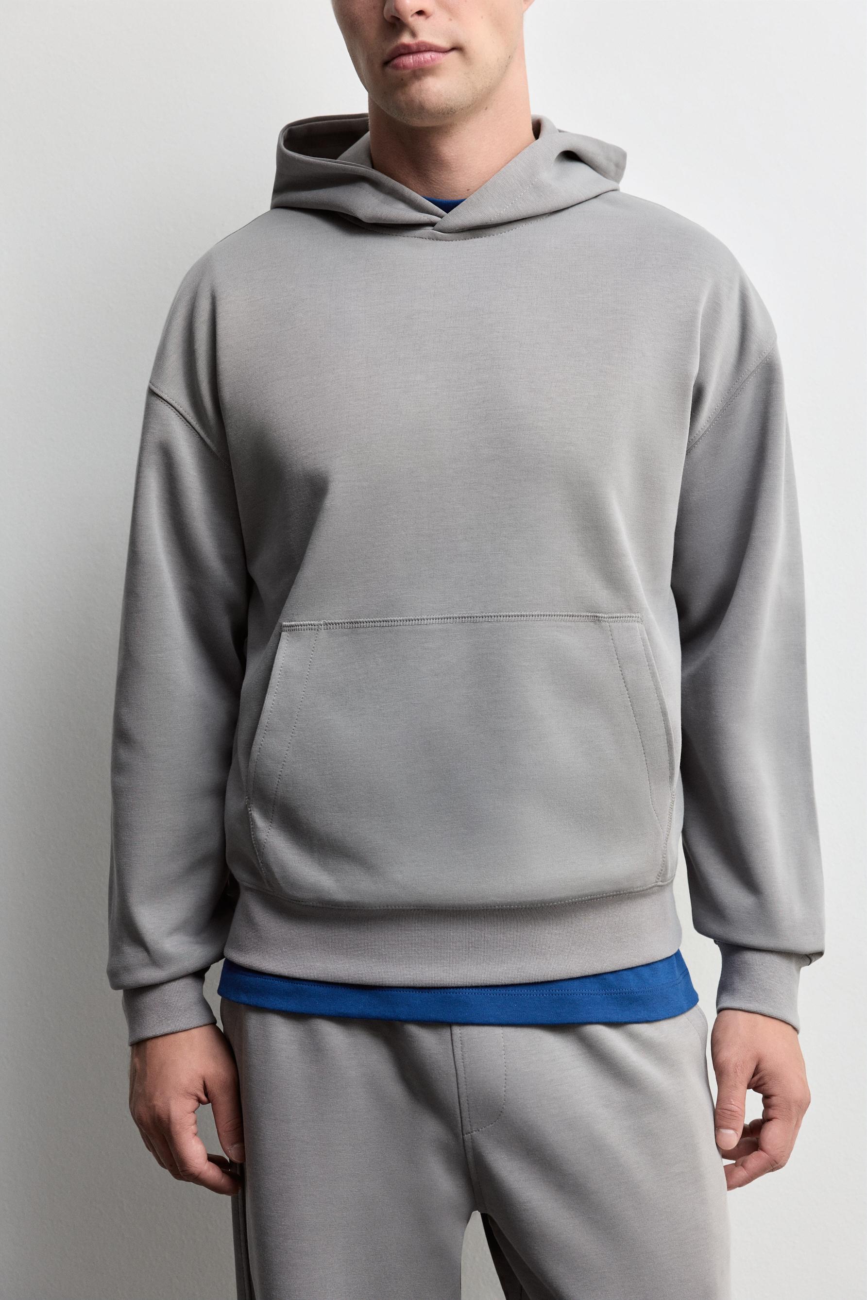 Interlock hoodie — MEDIUM GREY