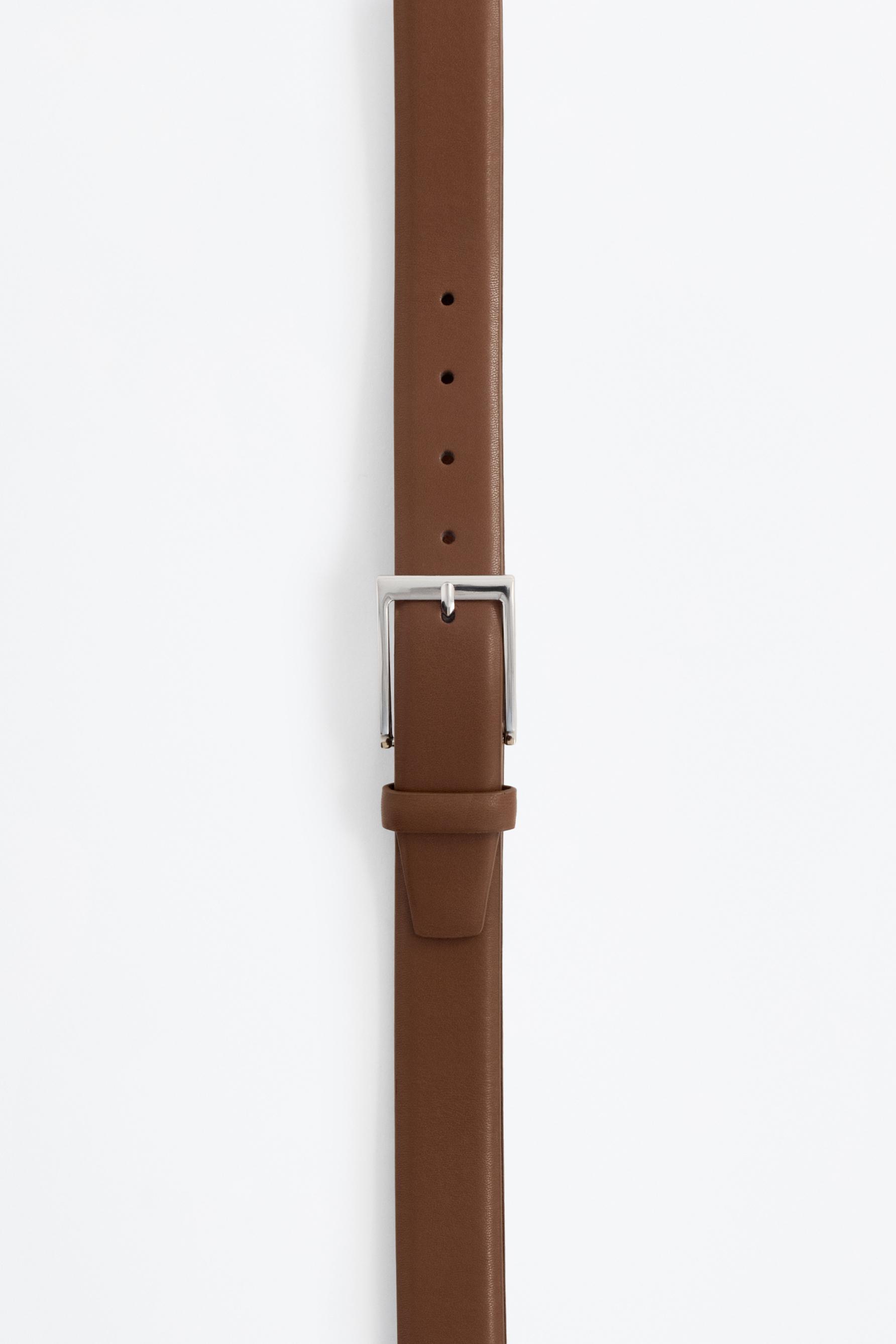 Basic dress belt — BROWN