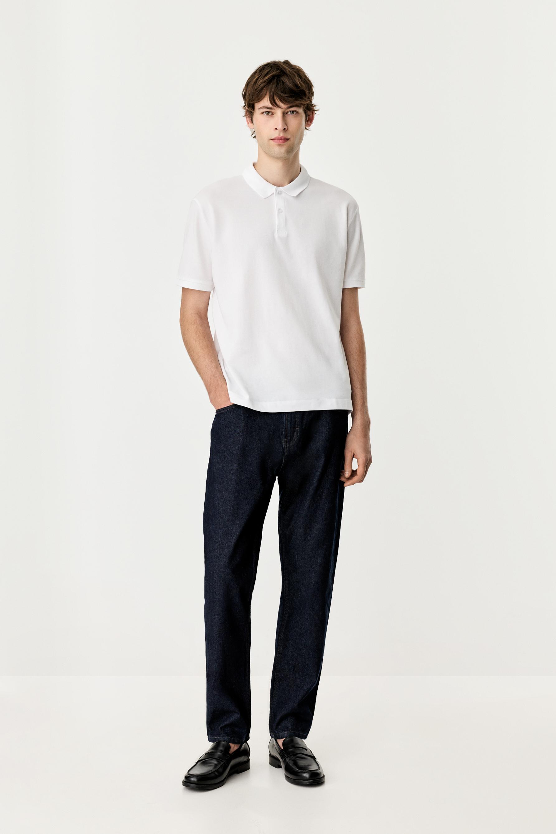 Basic polo shirt — WHITE