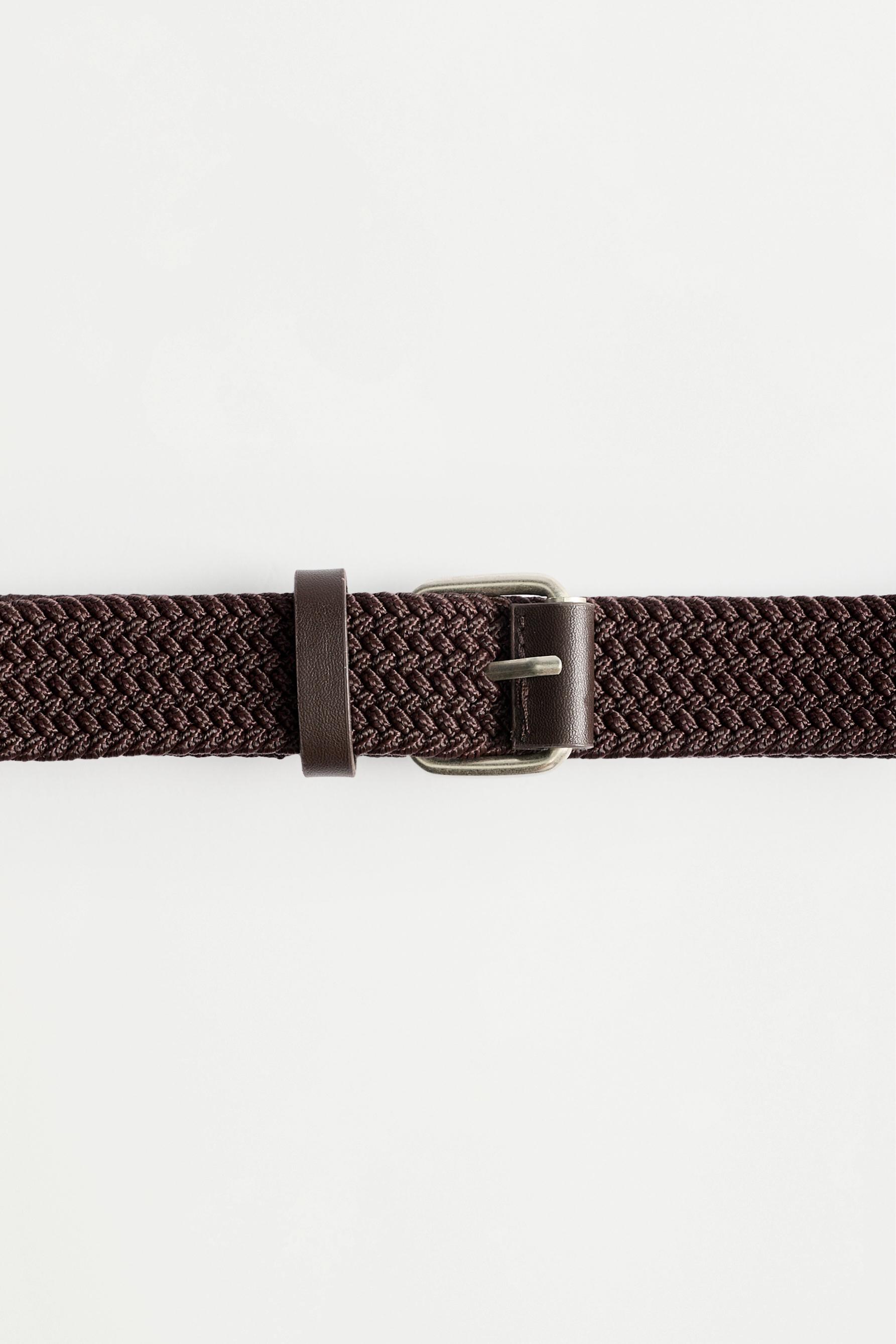 Braided belt — CHOCOLATE