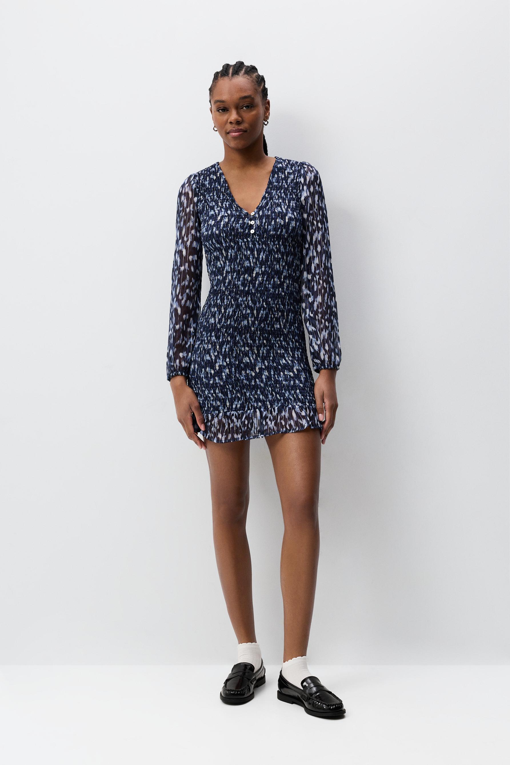 Vestido corto estampado