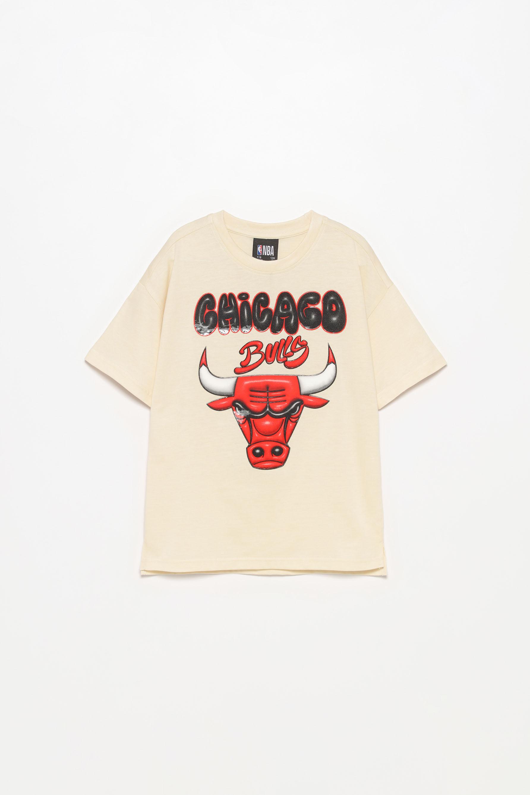 Rubberised Chicago Bulls NBA T shirt Short Sleeve T shirts Vest Tops T shirts CLOTHING Girl Kids Lefties Oman