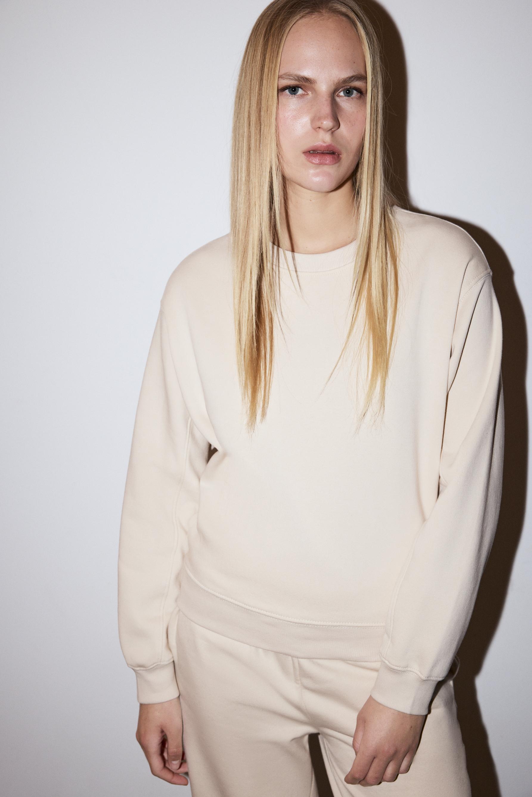 Sudadera básica cuello redondo