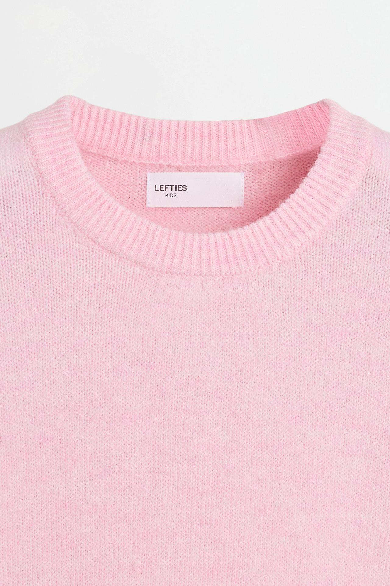 Fluffy knit sweater — PINK