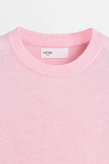 Fluffy knit sweater — PINK 5