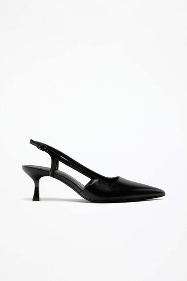 Slingback heel shoe — BLACK 1