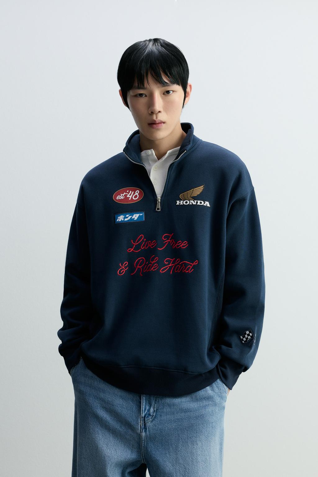 Sudadera cremallera Honda