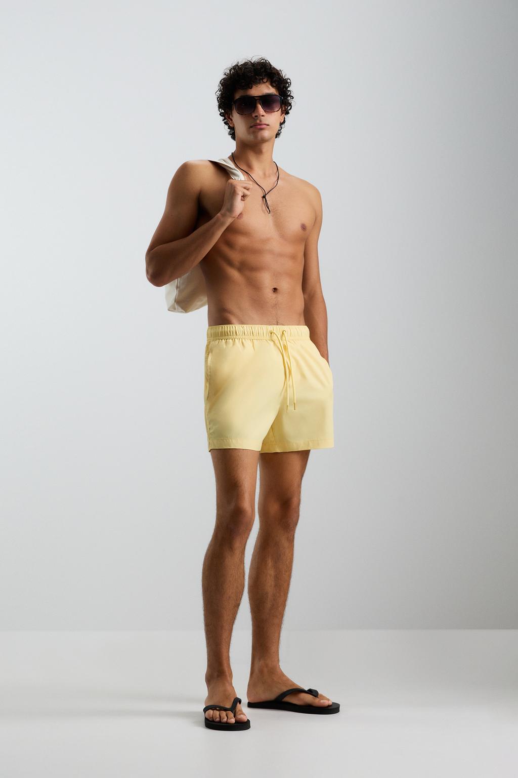 Basic regular fit swimming trunks
