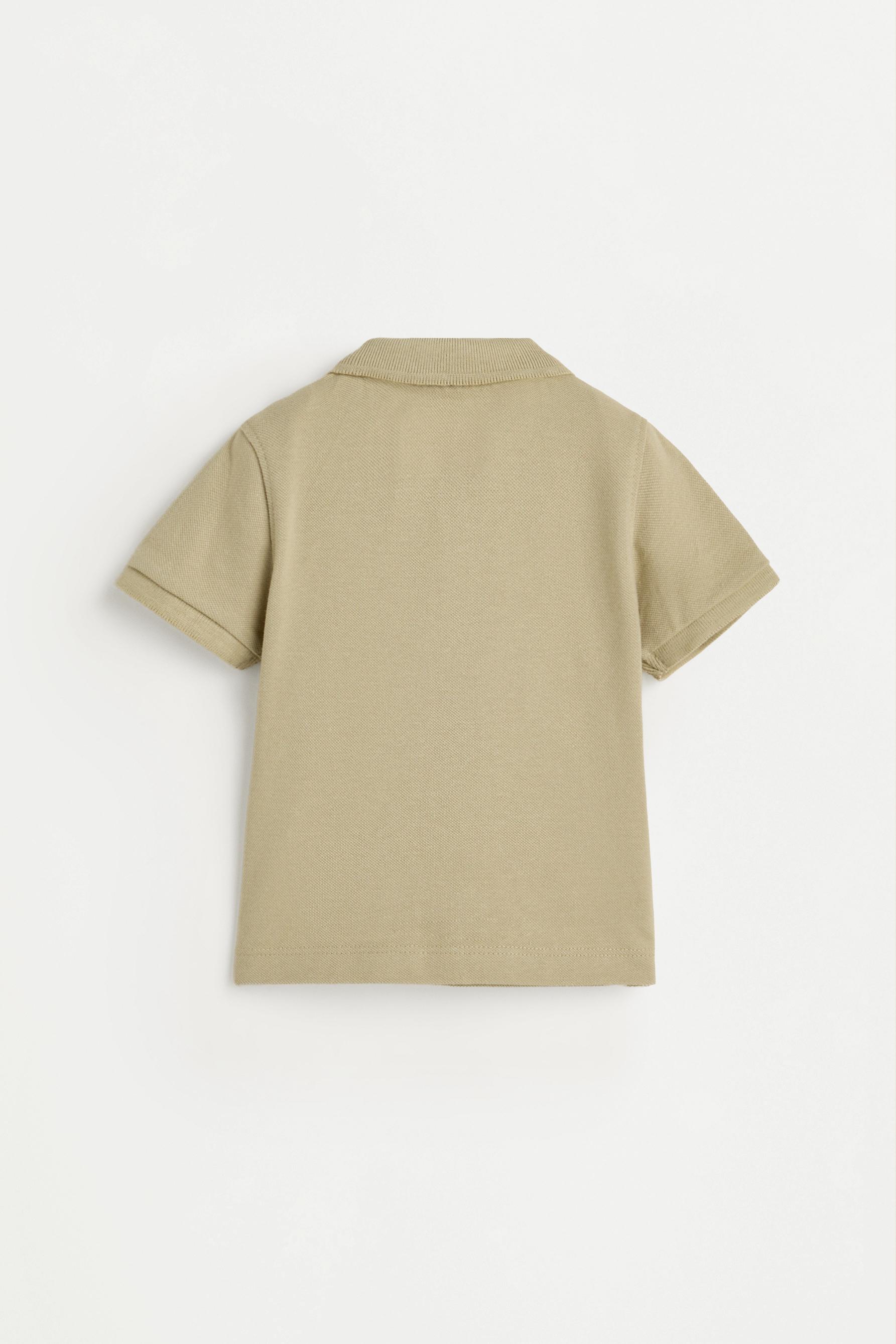 2-pack of plain polo shirts — KHAKI