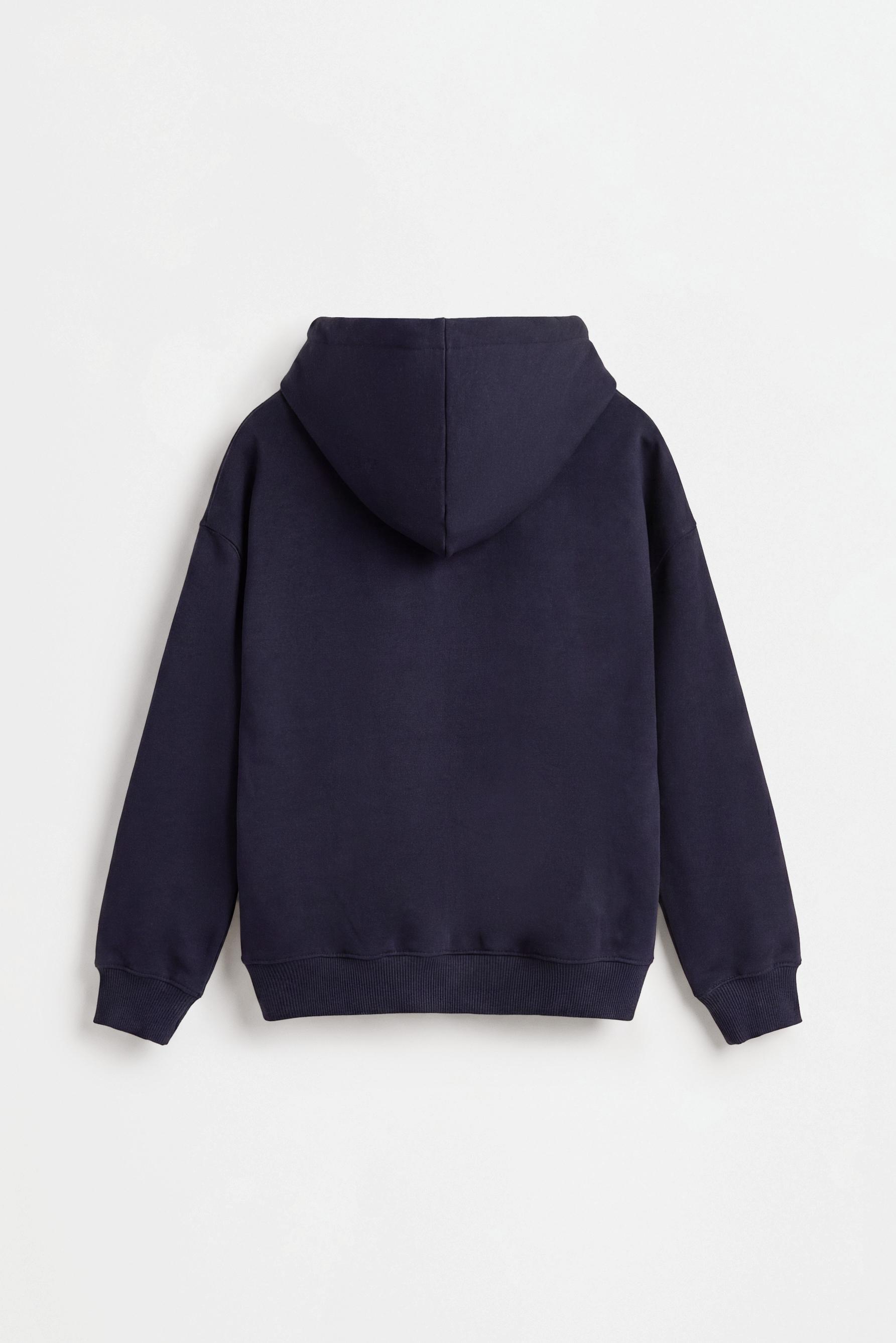 Zip-up sweatshirt — NAVY