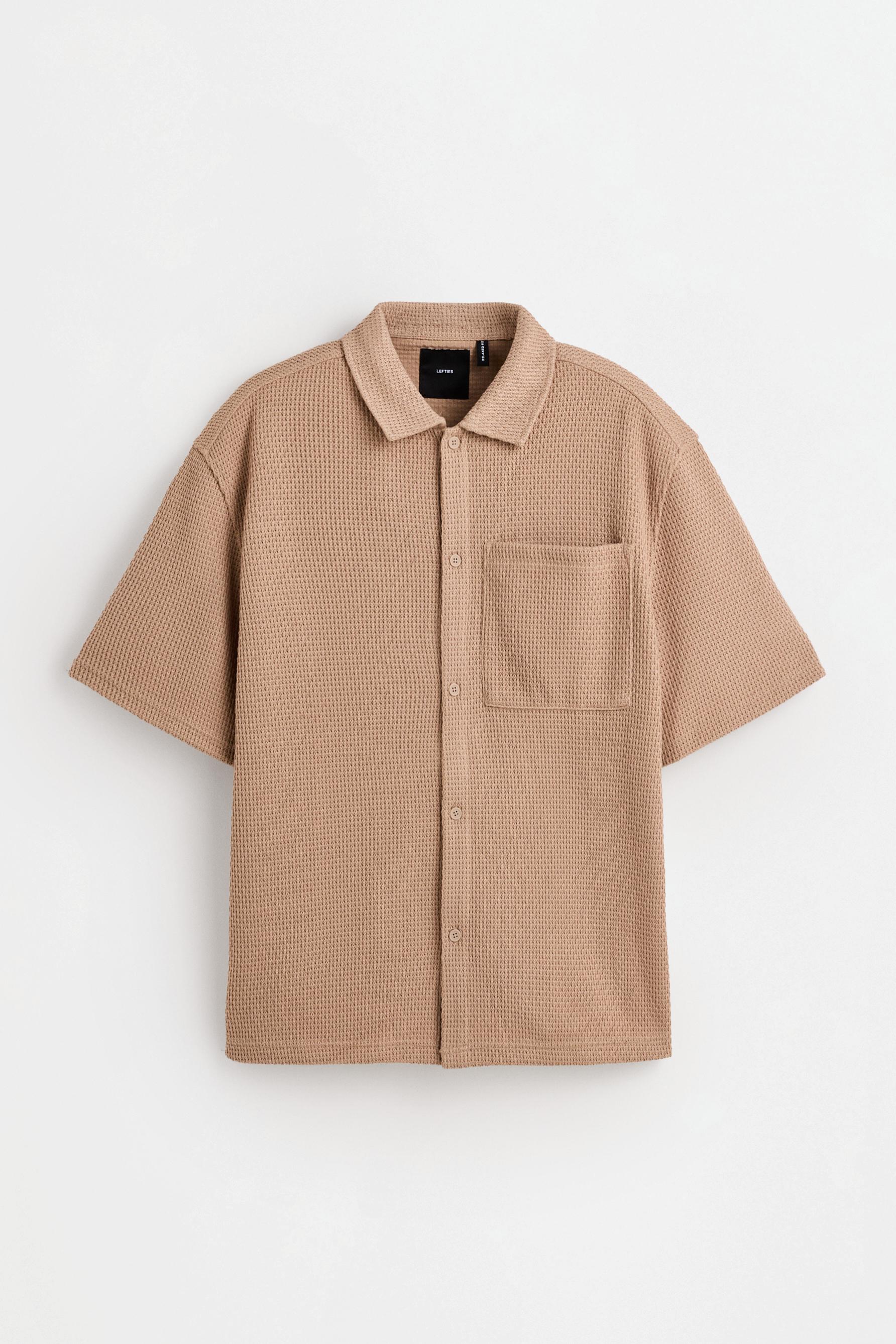 Waffle texture shirt — YARN