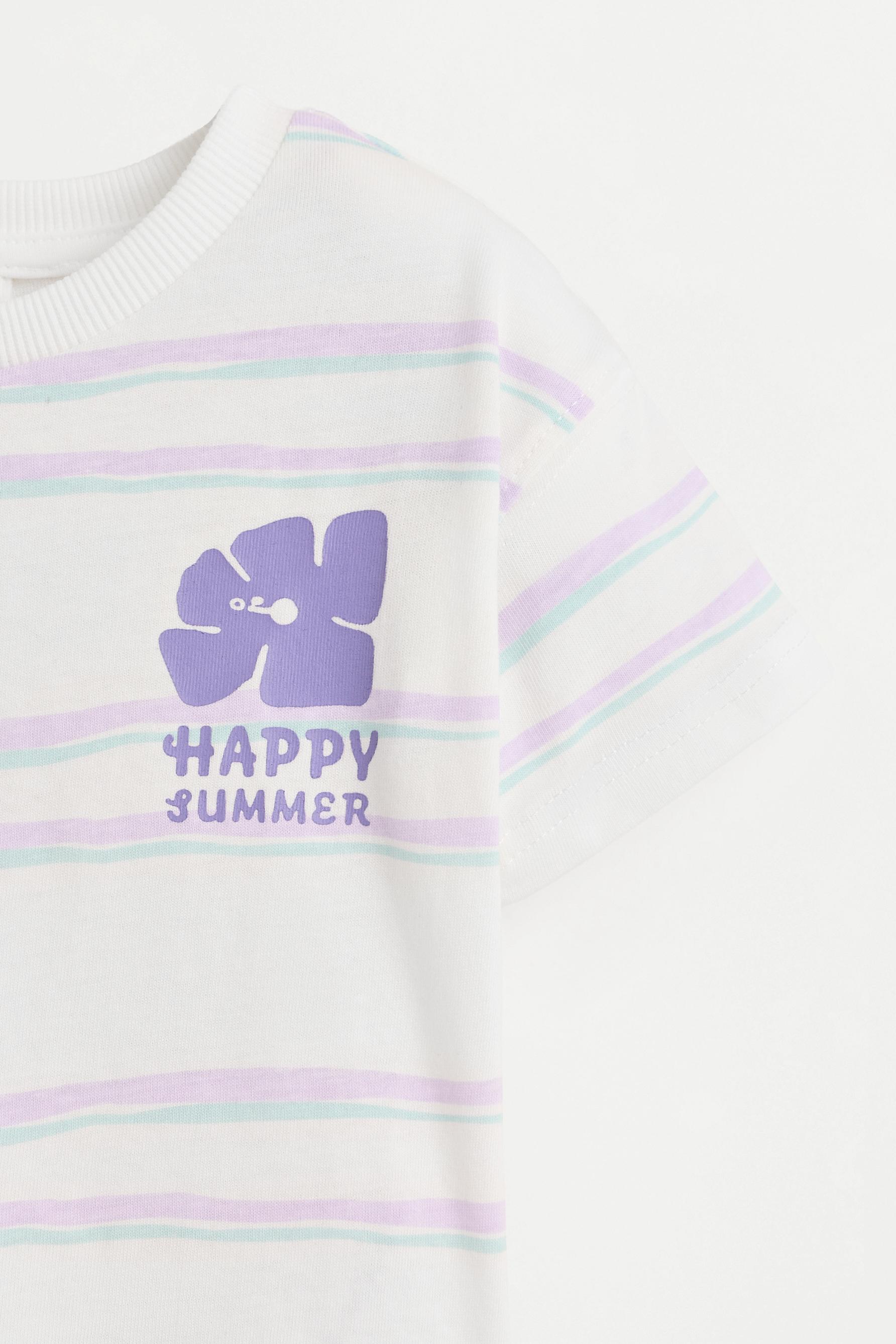 Pack of 2 assorted T-shirts — WHITE