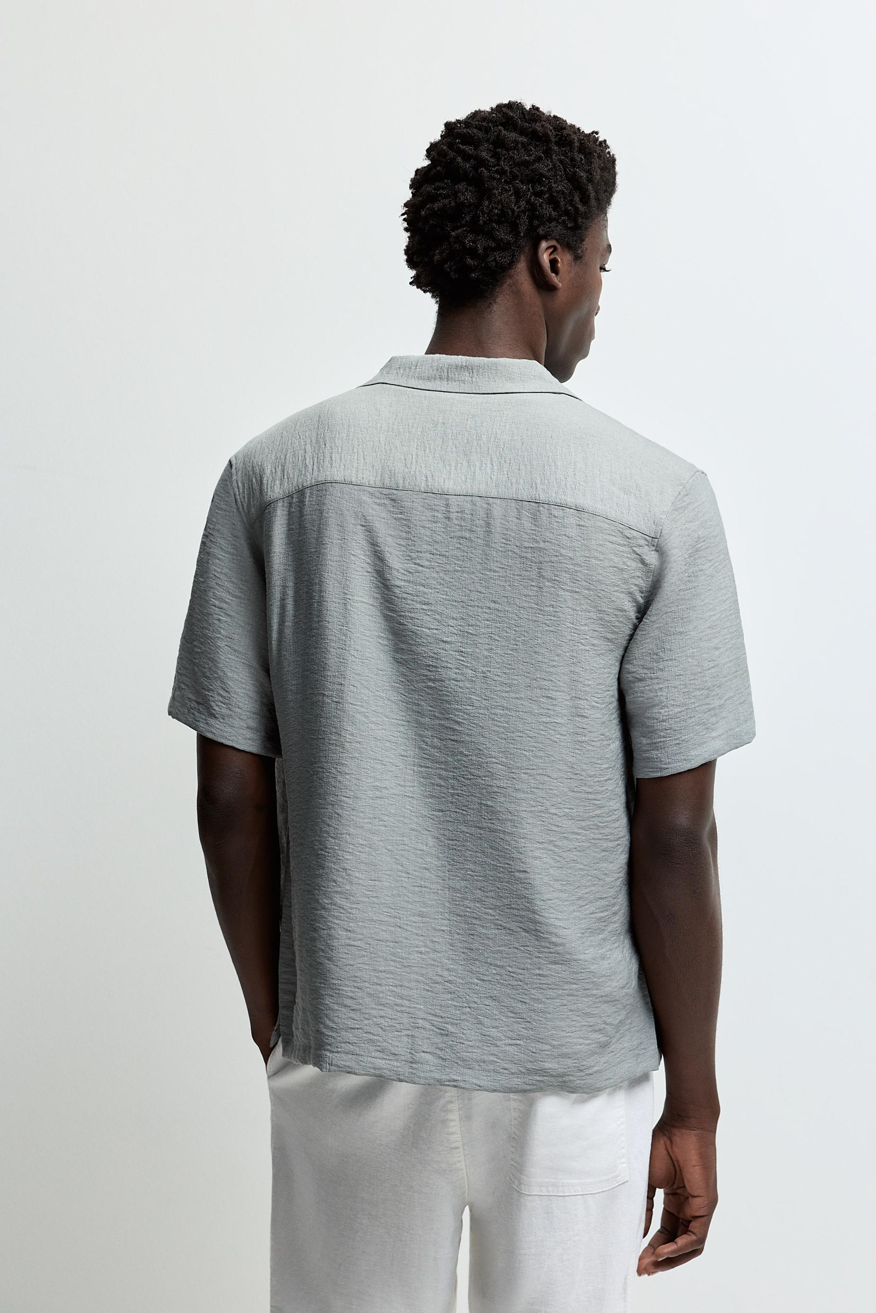 Flowing shirt — BLUE GREY