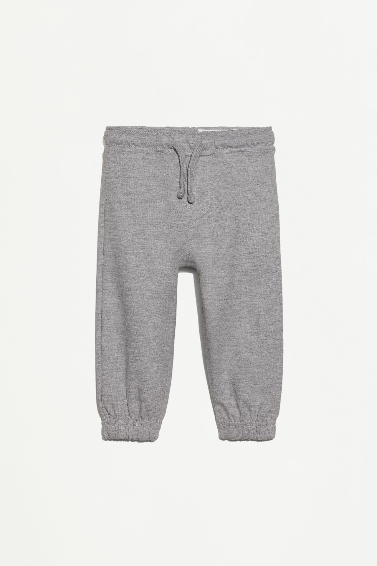 Pack of 4 plain plush trousers — GREY MARL